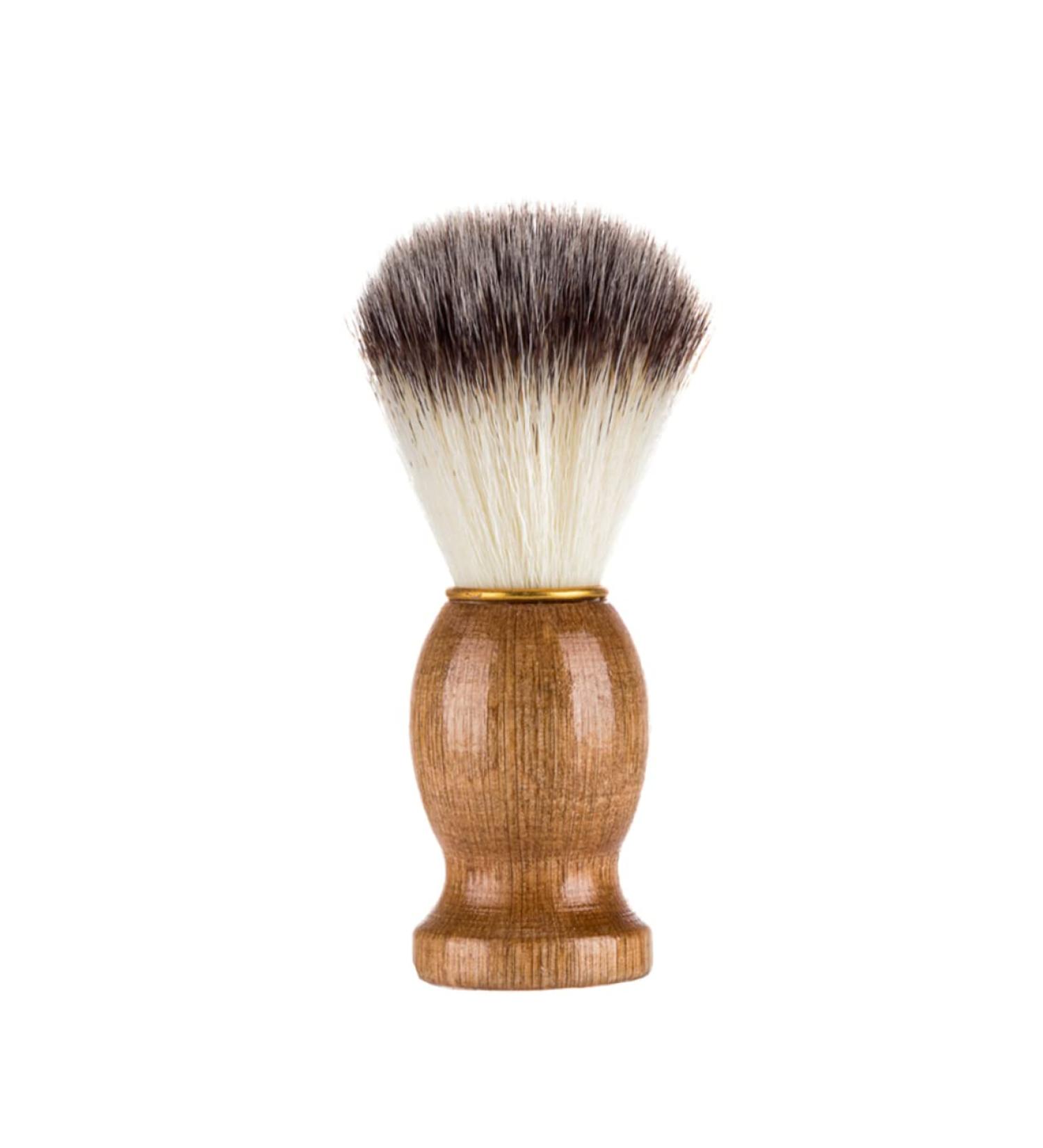 Minkissy Wooden Beard Brush & Razor | Best Bristle Hairbrush for Men Ideal for Mustaches & Beard Care - Buy Online on GoSupps.com