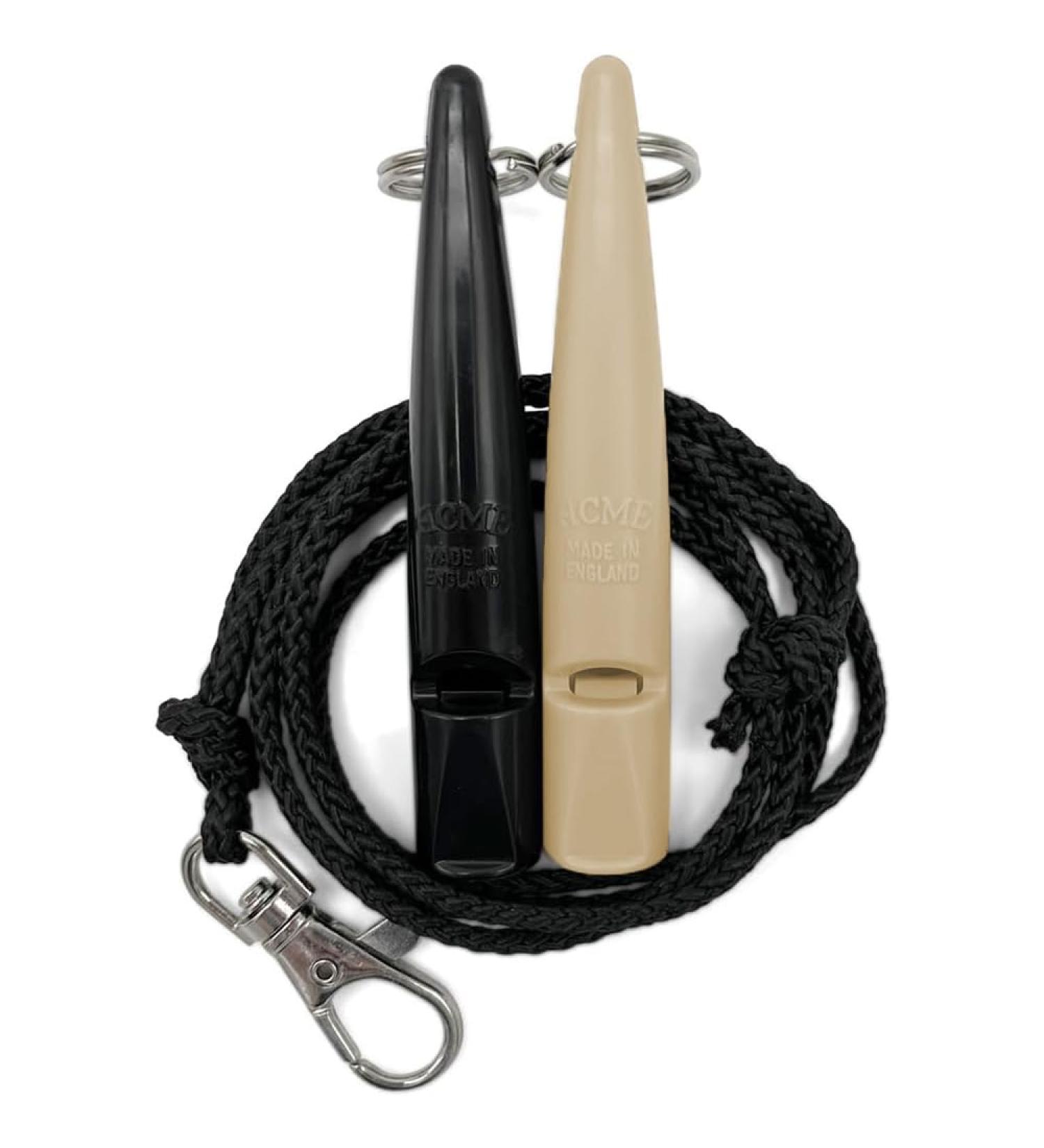 Buy Acme Dog Whistle No. 211.5 Double Pack | Loud & Far-Reaching | Ideal Recall Training | Black & Beige - Buy Online on GoSupps.com