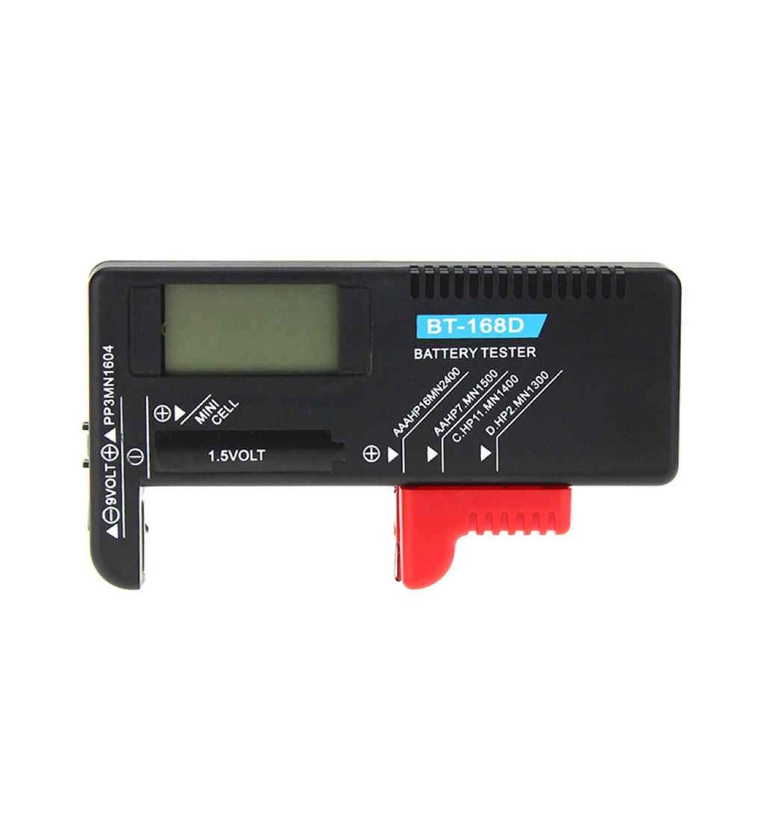 Buy BT-168D Digital Battery Tester - Check 9V AAA AA C D Rechargeable Batteries Online - Buy Online on GoSupps.com