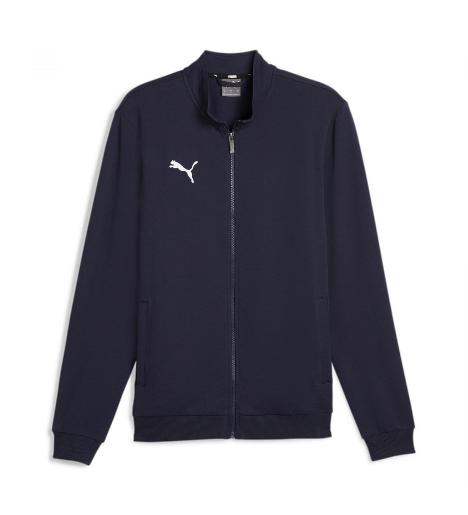 PUMA Men's Teamgoal Casual Tracktop Training Jacket M Puma Navy Blue-Puma-White