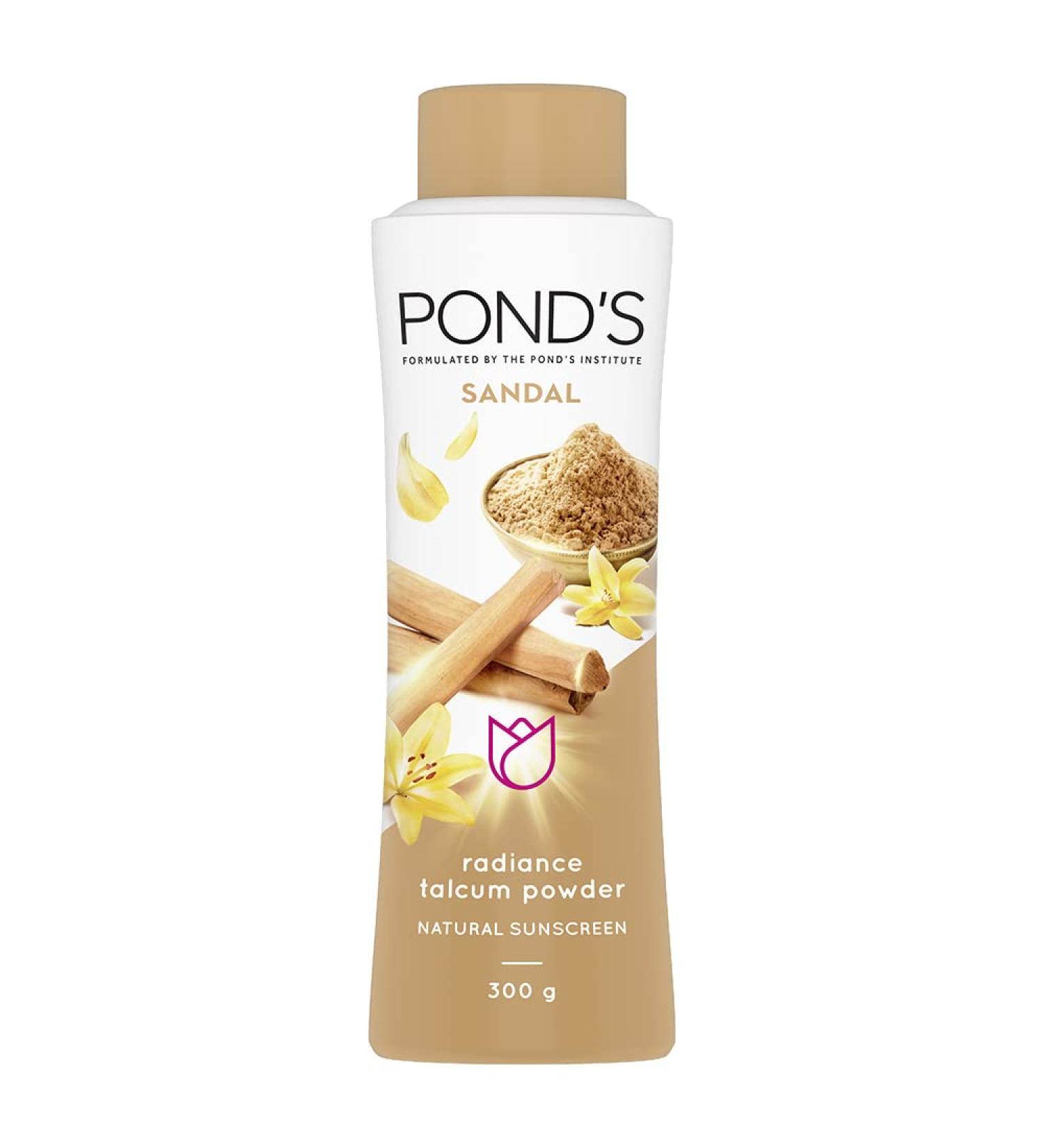 Ponds Sandal Talc (300g) - Refreshing Sandalwood Talcum Powder for Soft and Smooth Skin - Buy Online on GoSupps.com