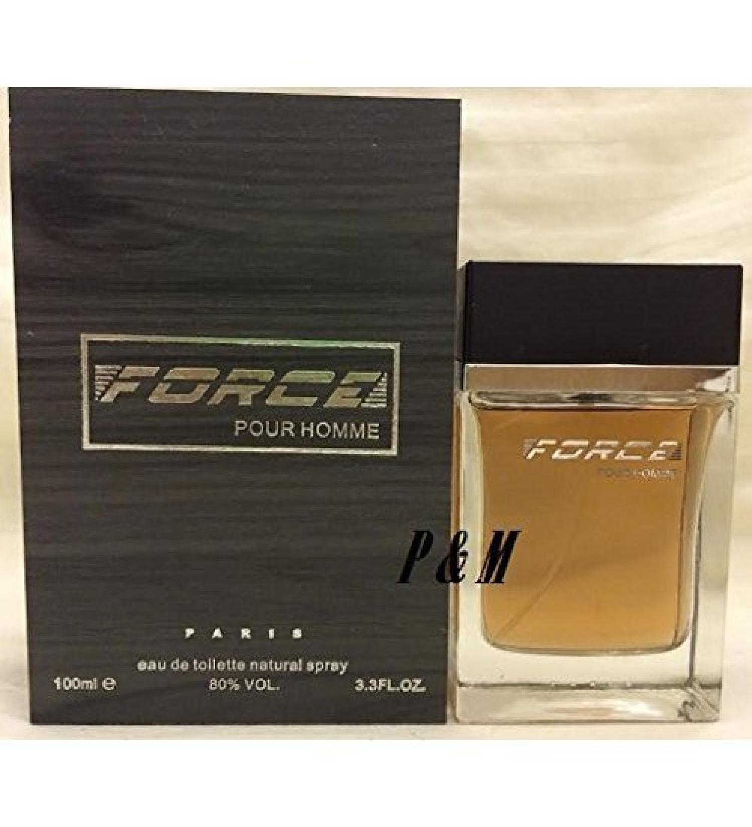 FORCE POUR HOMME BY SILK AVENUE PARIS COLOGNE FOR MEN 3.3 OZ / 100 ML EAU DE TOILETTE SPRAY