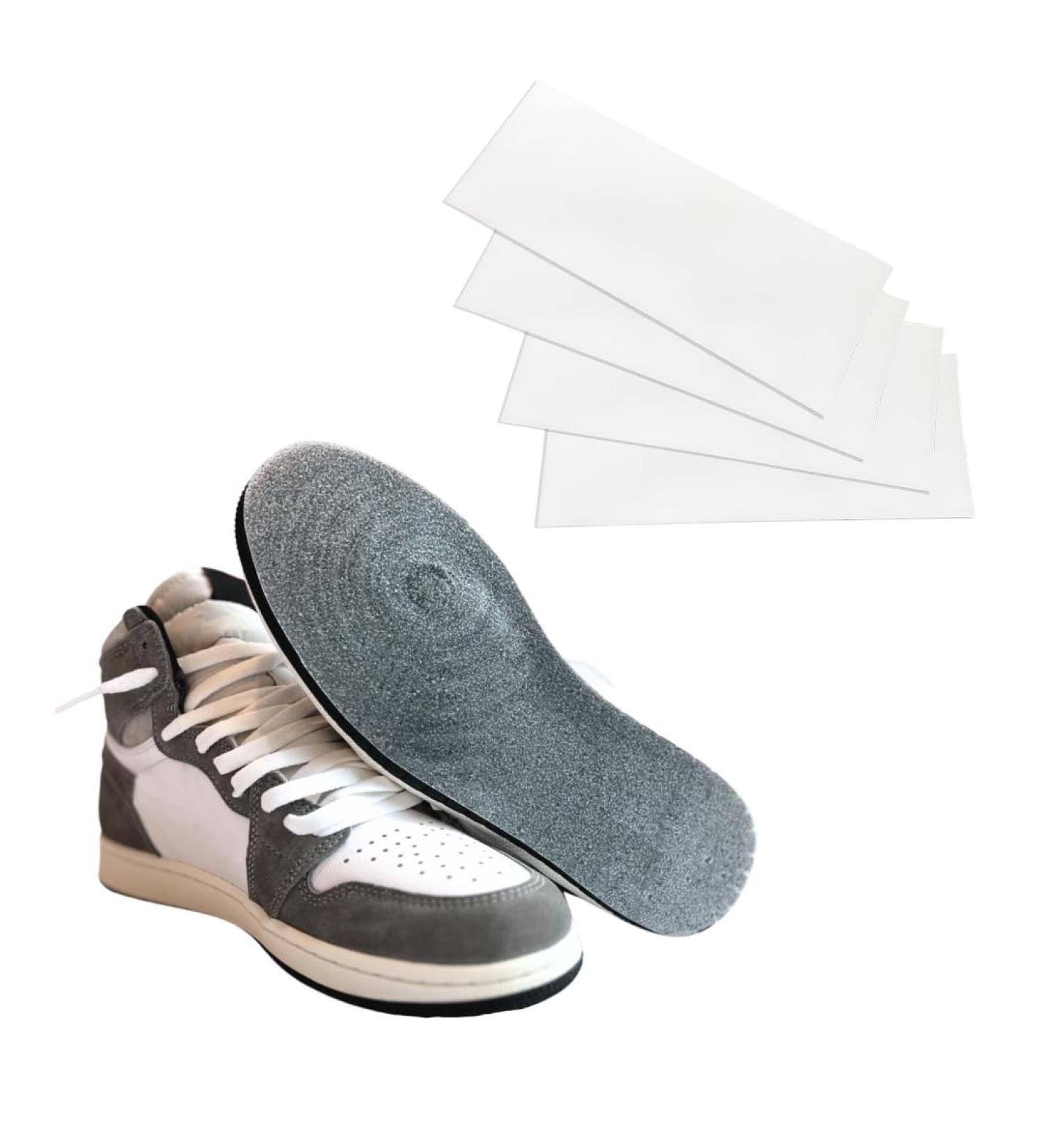 SoleShieldz Transparent Shoe Sole Protector - Large Size for Jordans Dunks & Sneakers | 4 Pcs Defender & Guard - Buy Online on GoSupps.com