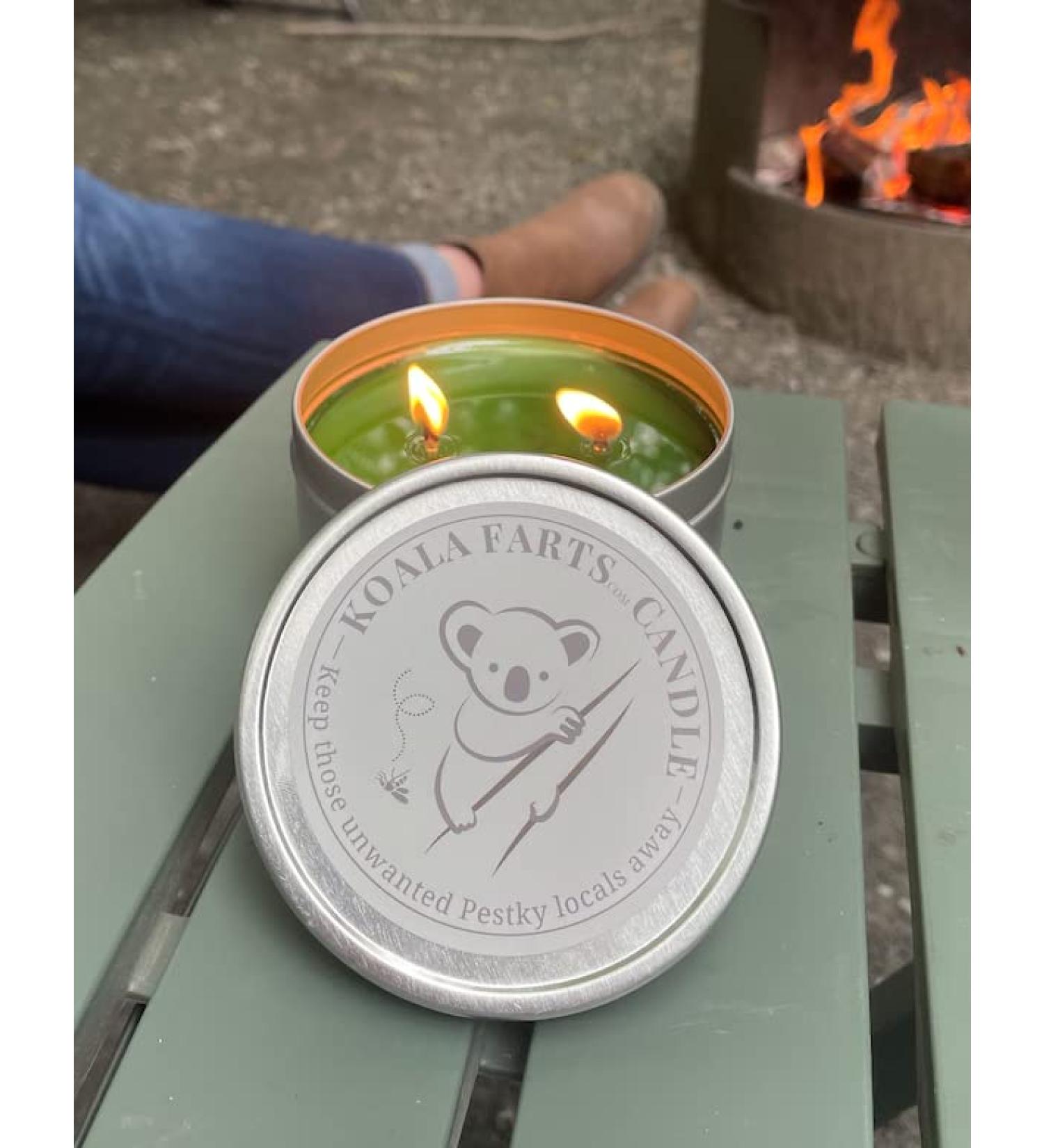 Koala Farts Lemon Eucalyptus Camping Candle 16oz - Buy Online on GoSupps.com