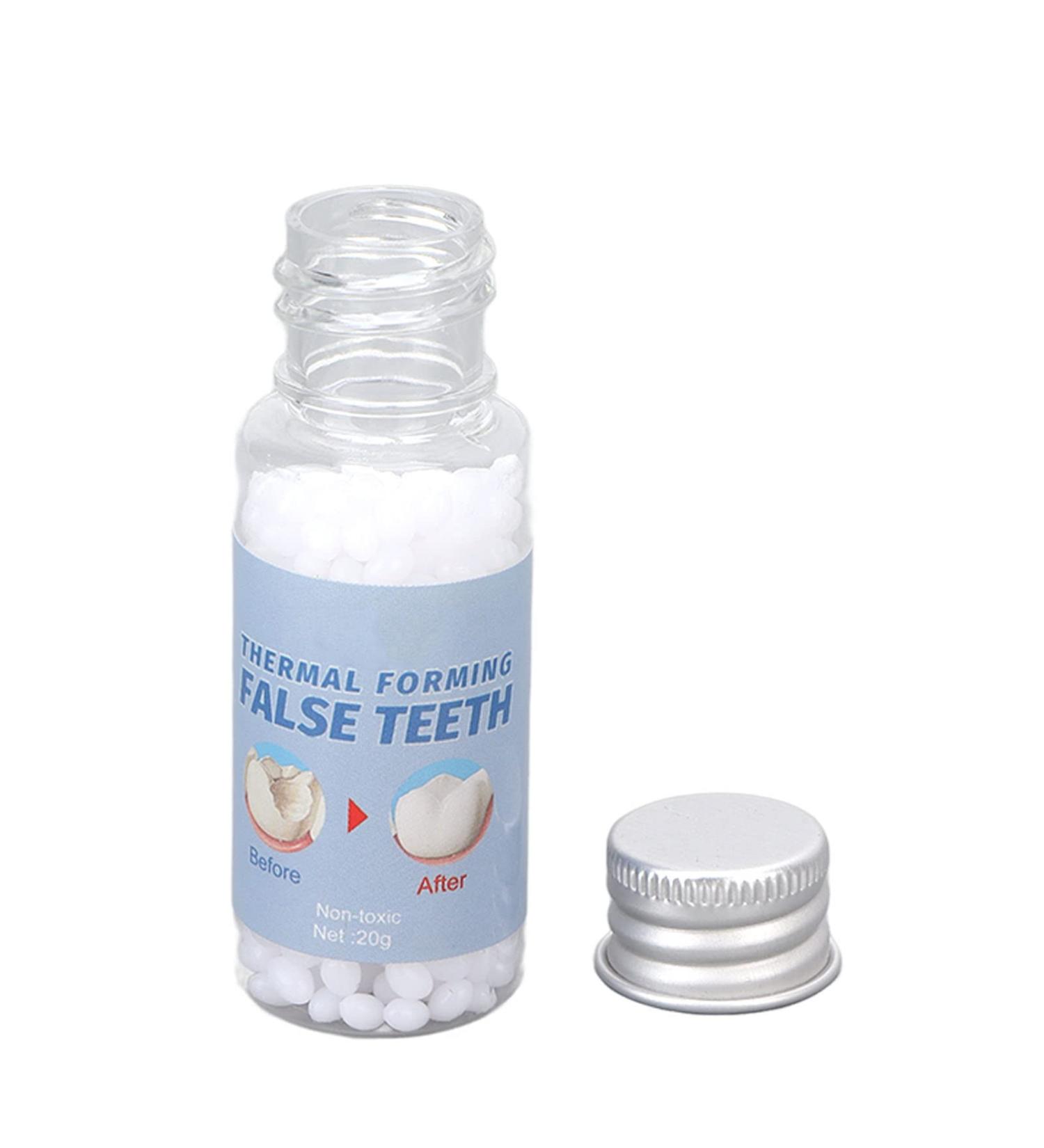 Tooth Repair Kit - Temporary Thermal Filling Beads for Broken & Missing Teeth - 20g White | Fast International Shipping - Buy Online on GoSupps.com