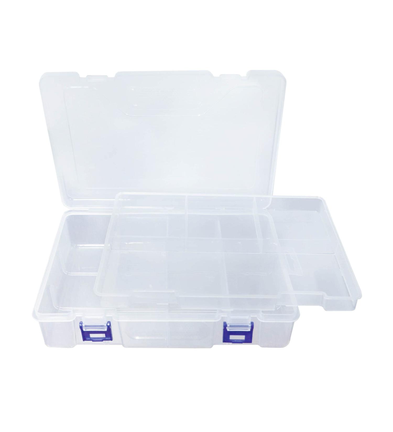 Avlcoaky Waterproof Fishing Tackle Box Organizer with Movable Tray - Plastic Storage Solution - Buy Online on GoSupps.com