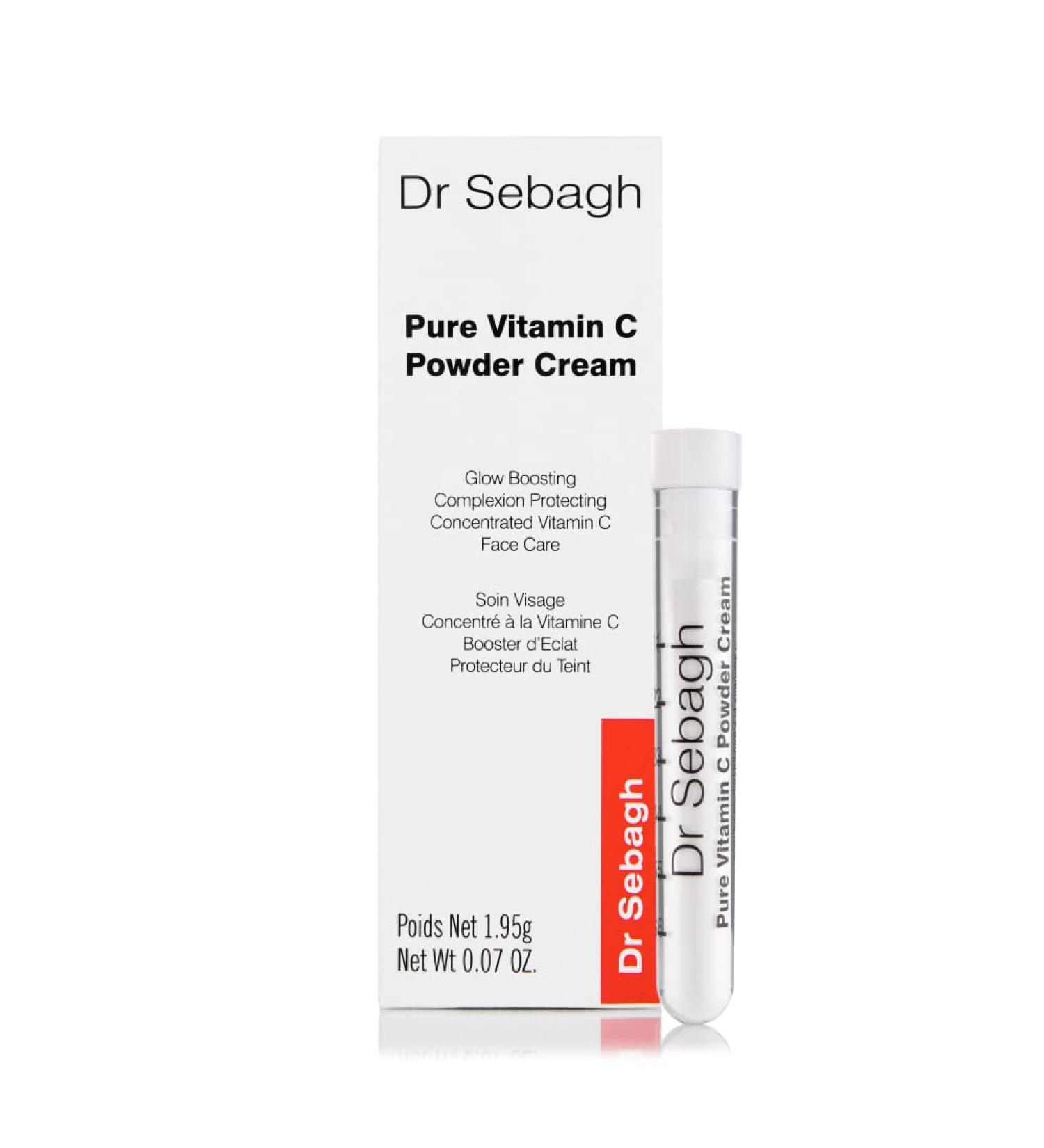 Dr Sebagh - Vitamin C Powder Cream CLINICALLY PROVEN RADIANCE - Vitamin C Cream for Face - Glow Boosting Skincare - Vitamin C Cream for Dark Spots Eye Face & Acne - (0.07 Oz 1 Pack) - Buy Online on GoSupps.com