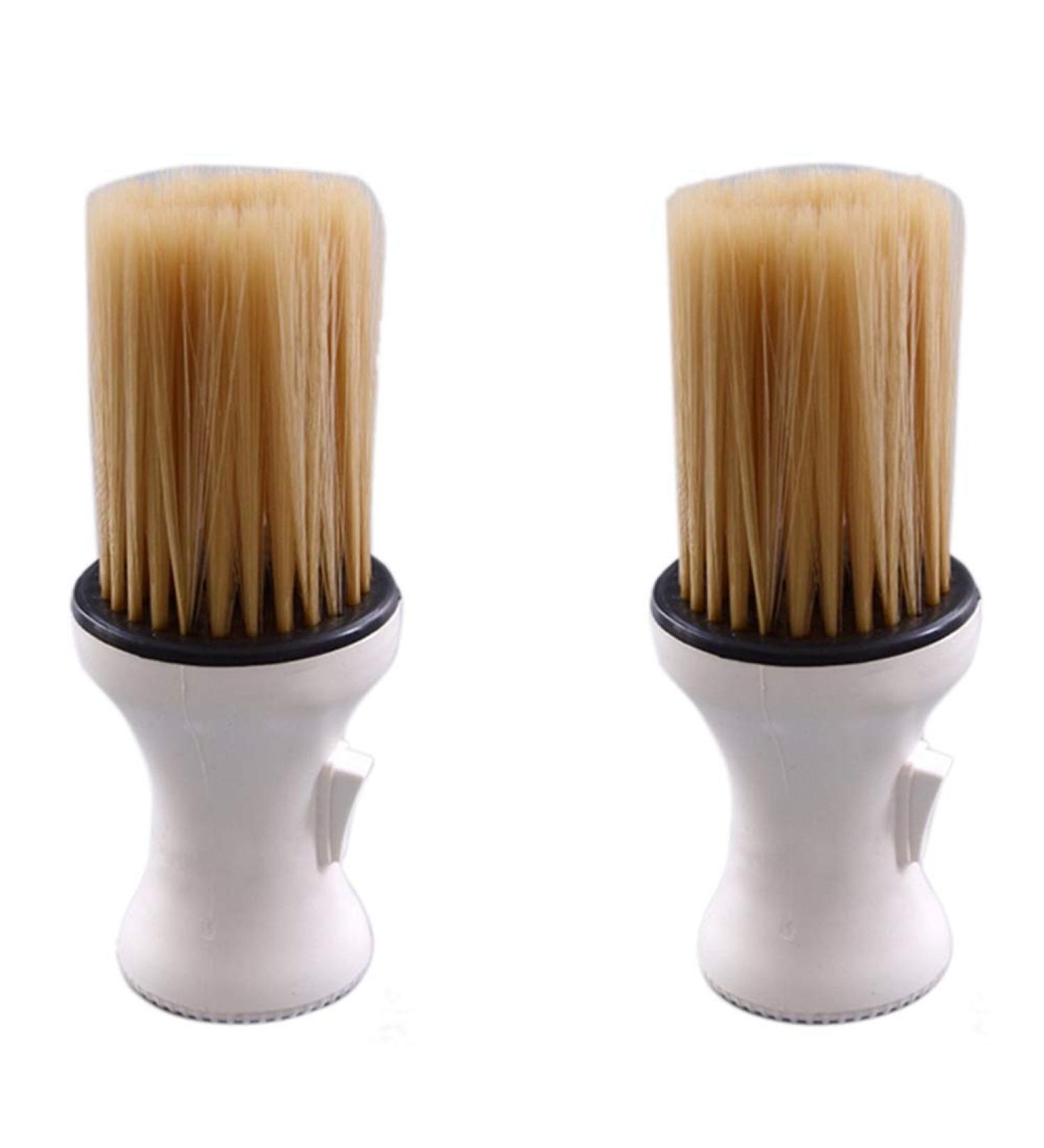 Gsrimgratoe 2 Pieces of Professional Salon Barber Scissors Shaving Soft Brush Comb Neck Dust Cleaning Brush Hairdressing Tool - Buy Online on GoSupps.com