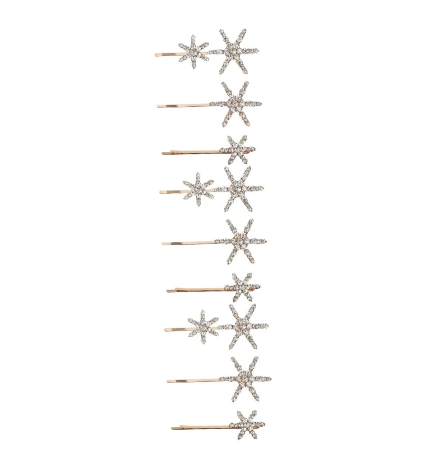 minkissy 3 Sets Star Hairpin Bobby Clips Rhinestone Barrettes for Women Bridal Hair Accessories Metal Hair Claw Clips Metal Hair Clips European Style Rhinestones Miss Female Star - Buy Online on GoSupps.com