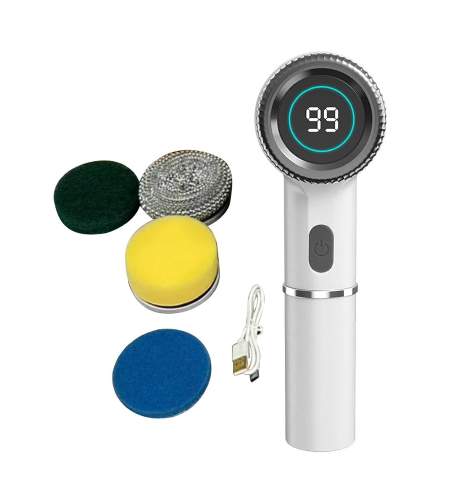 Tovmekdjn Electric Scrubber Electric Cleaning Brush Cordless Power Scrubber Wih 5 Replace Brush Heads for Bathroom Kitchens Easy to Use - Buy Online on GoSupps.com