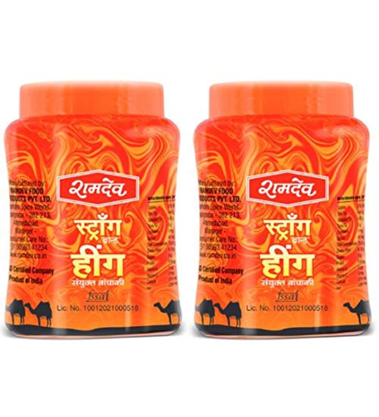Ramdev STRONG Hing (Asafetida) 100 gms (TWIN PACK -2 X 100 gms)