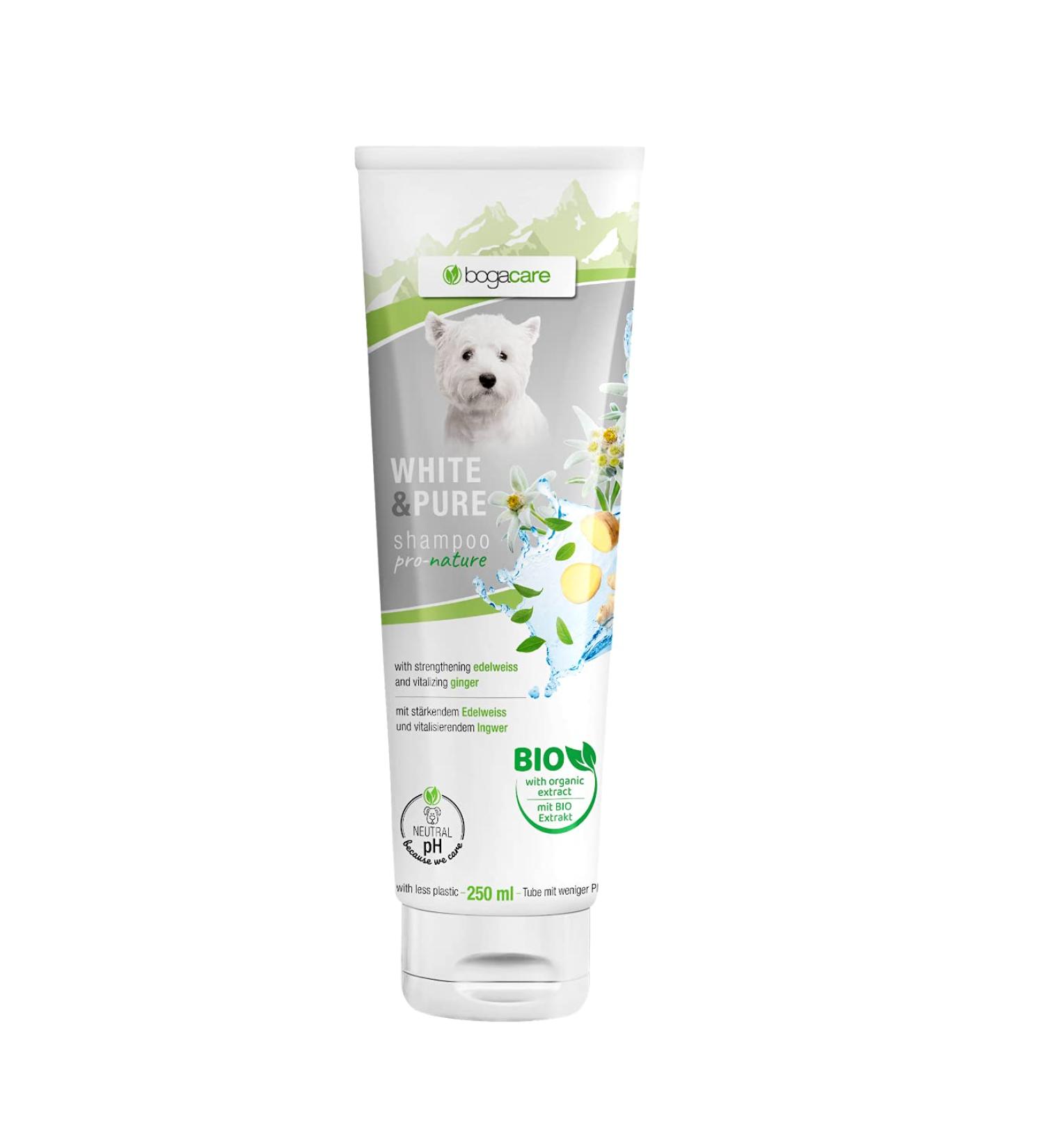 Bogacare White & Pure Dog Shampoo 250ml - Best for Clean & Healthy Coat | International Shipping - Buy Online on GoSupps.com