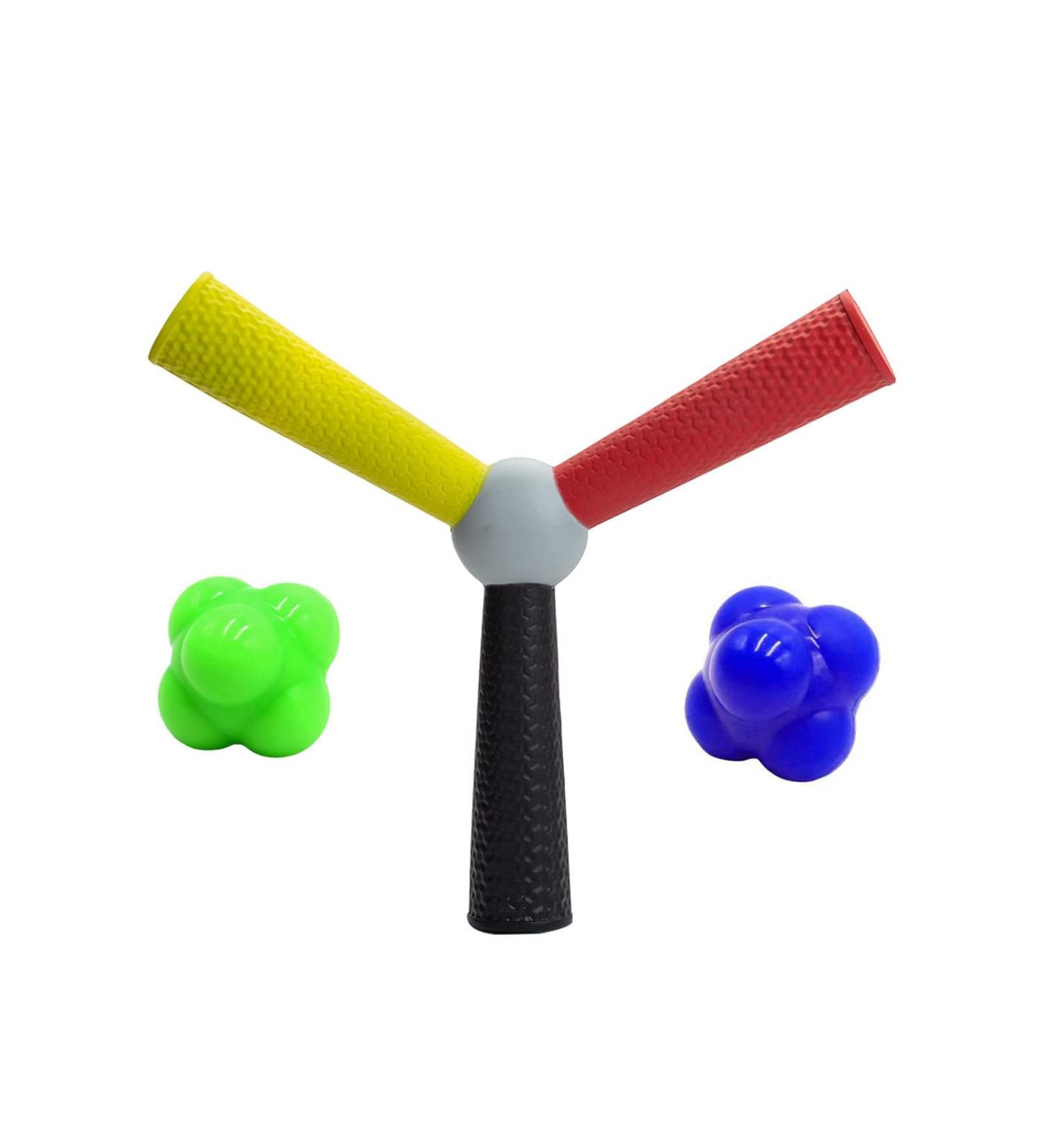 Hand-Eye Coordination Training Set - Hand-Eye Coordination Stick & Reaction Balls for Sports, Reflex, Speed, and Agility - All Ages - Buy Online on GoSupps.com
