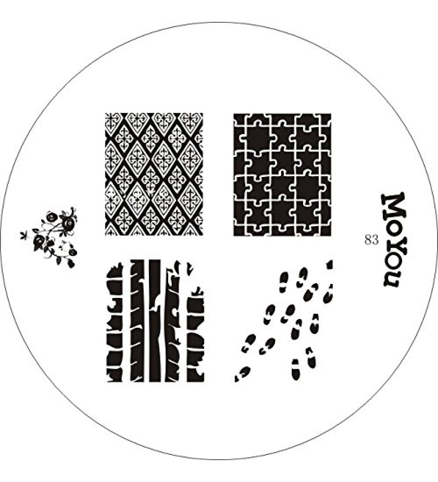 Original MoYou Nail Art Image Stamp Plate Number 83 Manicure Design
