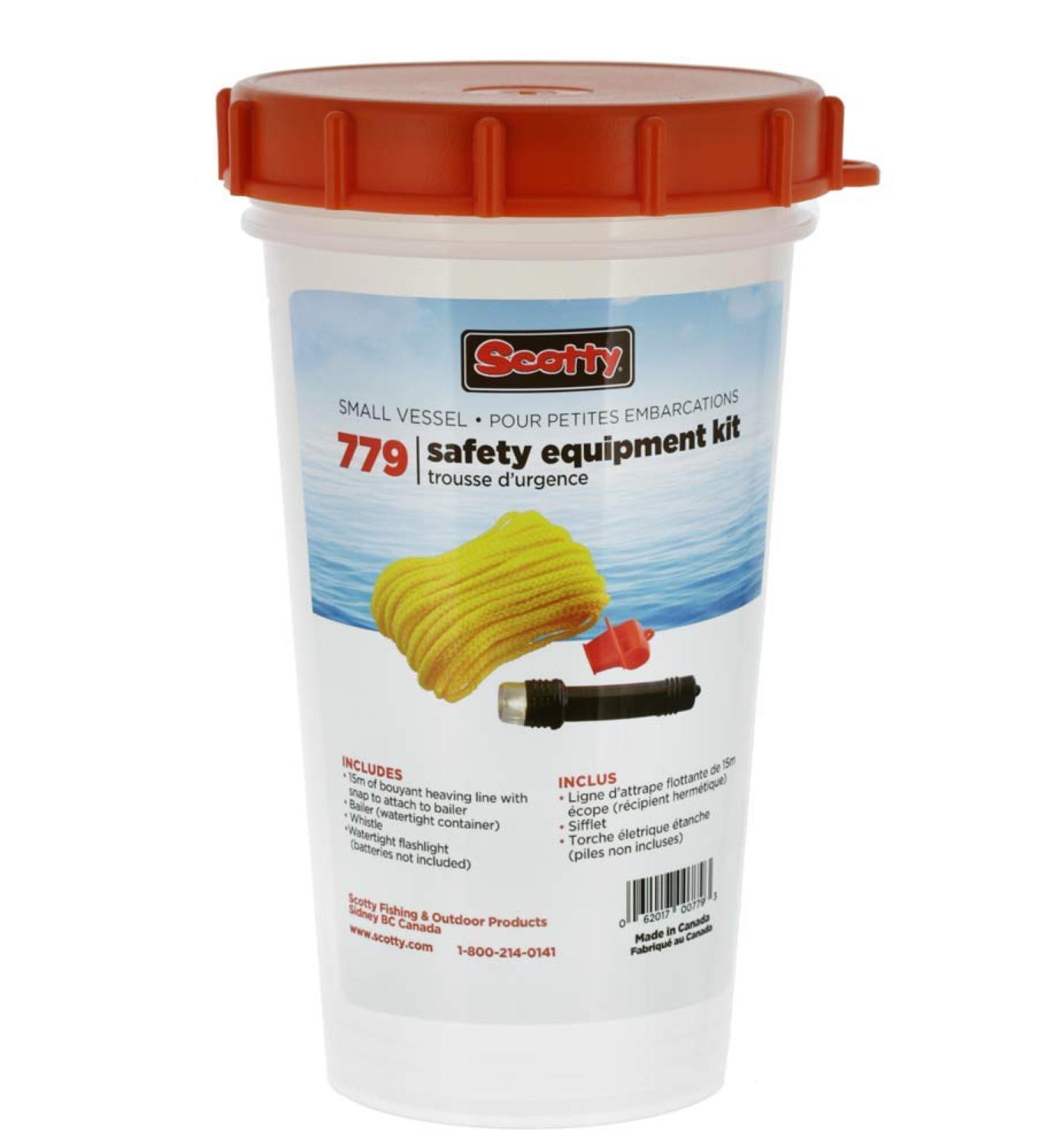 Scotty #779 Small Vessel Safety Equipment Kit , Black