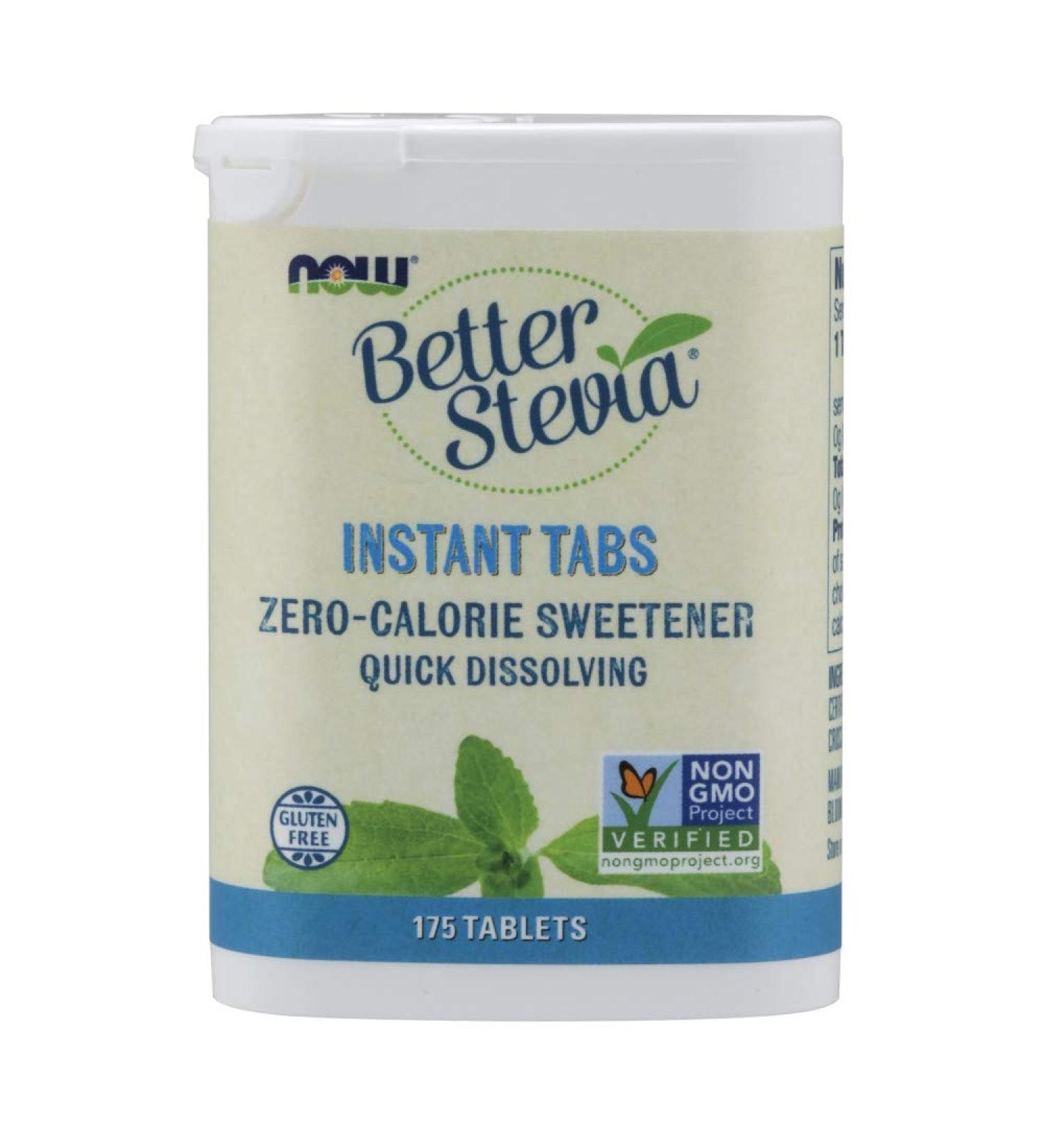 Now Foods Better Stevia Instant Tabs - 175 Natural Sweetener Tablets - Buy Online on GoSupps.com