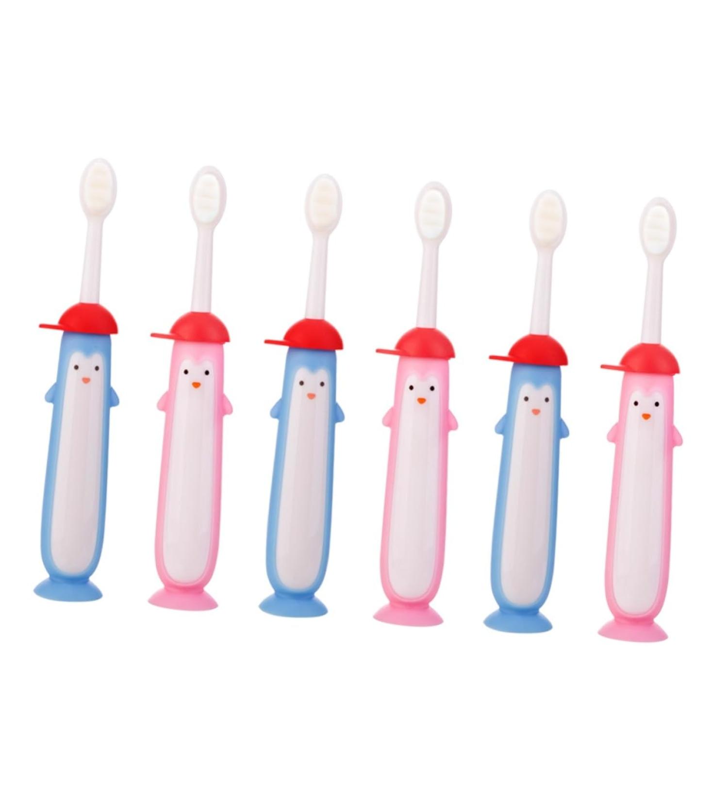 Premium Healeved 6 STK Children s Toothbrush Station with Suction Cups - Baby Mouth Cleaning Brush & Bite Toys | Optimal Oral Care for Toddlers - Buy Online on GoSupps.com