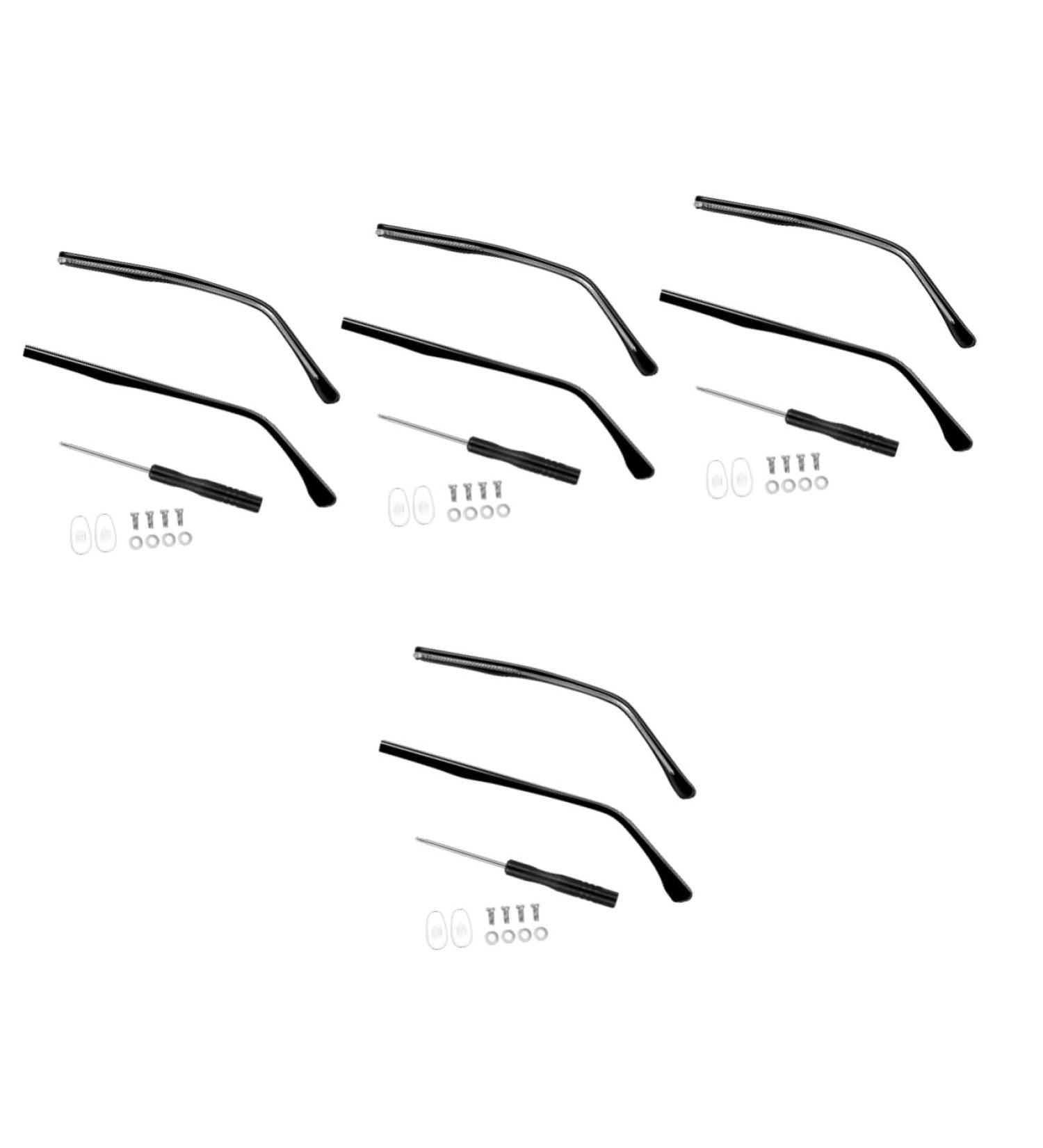 Stobok 4 Pairs Glasses Accessories - Replacement Frame End Tips & Repair Brackets for Sunglasses & Metal Legs - Buy Online on GoSupps.com