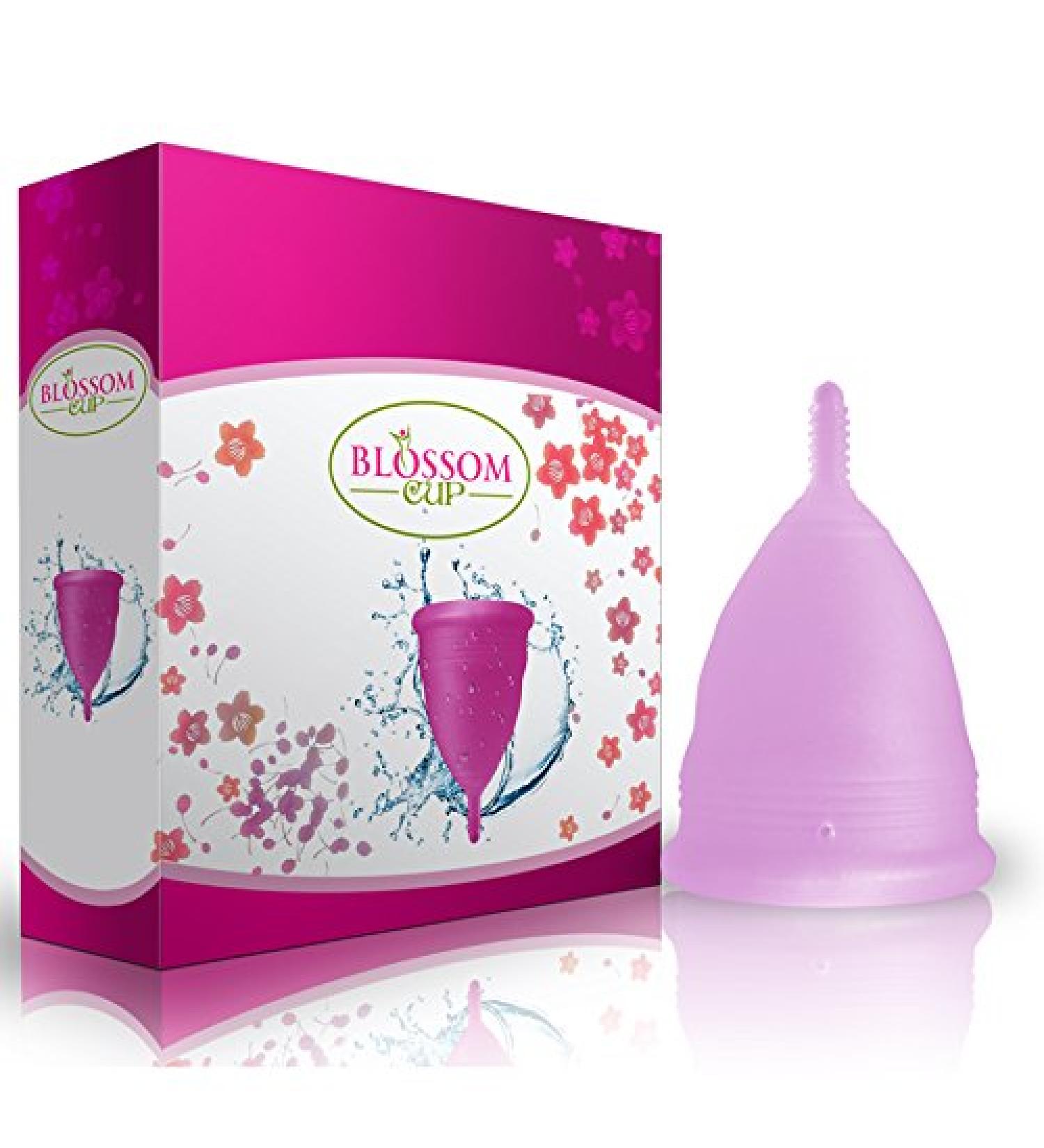 Blossom Menstrual Cup - Eco-Friendly Reusable Silicone Period Cup (Small Purple) | Say Goodbye to Tampons - Buy Online on GoSupps.com