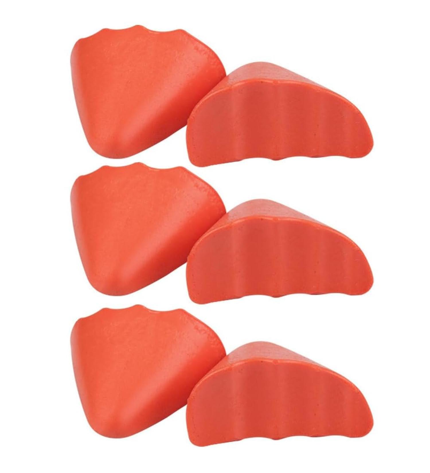 3 Pair Toe Inserts for Loose Shoes | Shoe Fillers for Men & Women | Comfortable Foam Toe Cushions - Half-Size Insoles (Orange Round - Buy Online on GoSupps.com