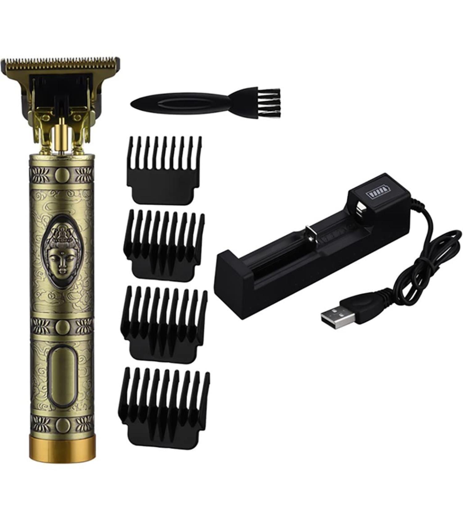 Professional USB Rechargeable Hair Clippers for Men - T-Blade Beard Trimmer & Electric Haircut RC477A - Buy Online on GoSupps.com