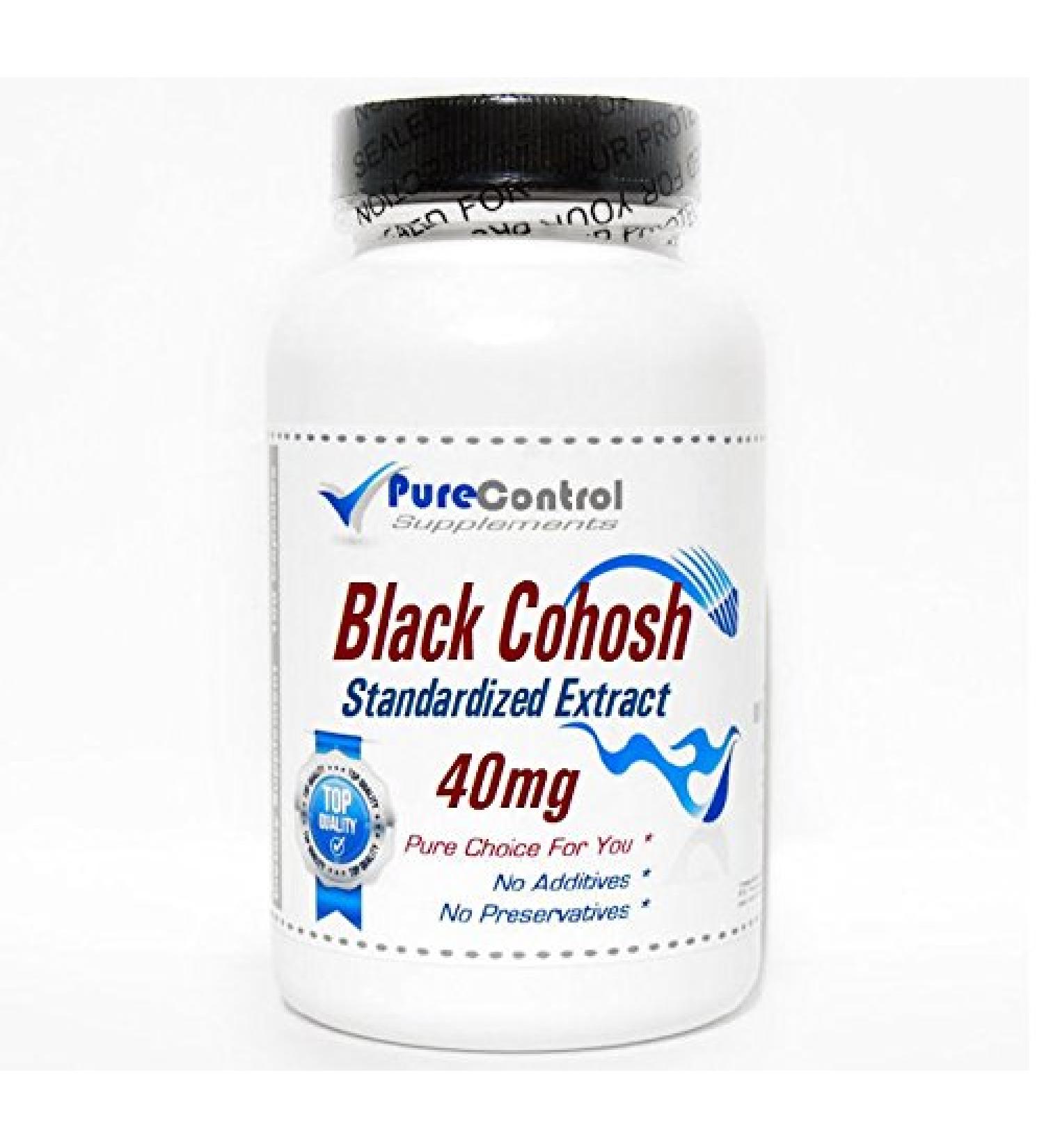 Black Cohosh Standardized Extract 40mg // 100 Capsules // Pure // by PureControl Supplements