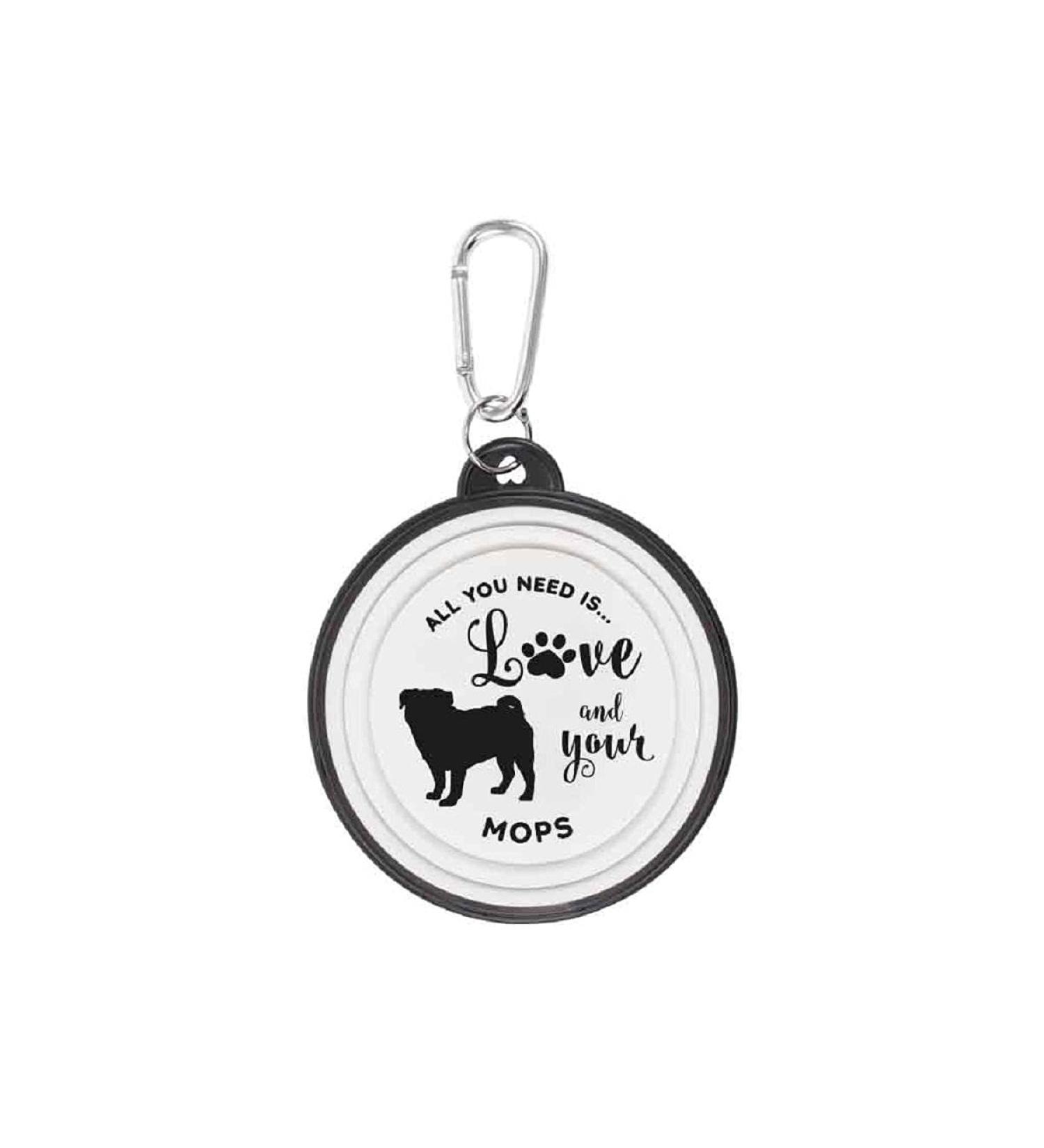 Walkies dog bowl foldable pug