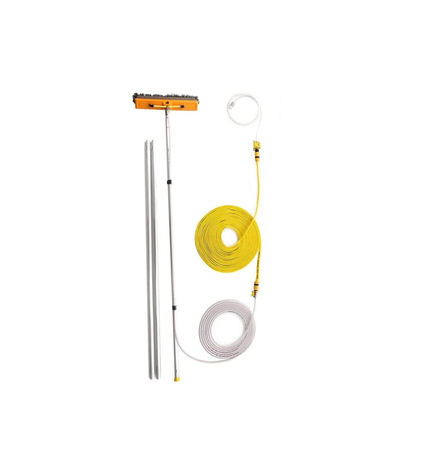 Photovoltaic Panel Cleaning Tool 4.5-12M Extendable Cleaner Conservatory Roof Window Glass Wall Photovoltaic Panel Cleaning Extendable Cleaner for Trucks Windows Washing 7.5M/24.6Ft - Buy Online on GoSupps.com