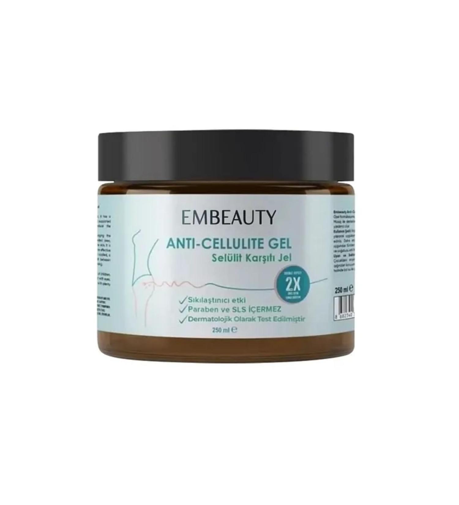 EMBEAUTY Body Shaping Gel Slimming Firming & Tightening Formula for Cellulite and Stretch Marks Fast-Absorbing Gel Texture Paraben-Free Easy-Apply Jar Packaging 250 ml / 8.45 fl oz - Buy Online on GoSupps.com