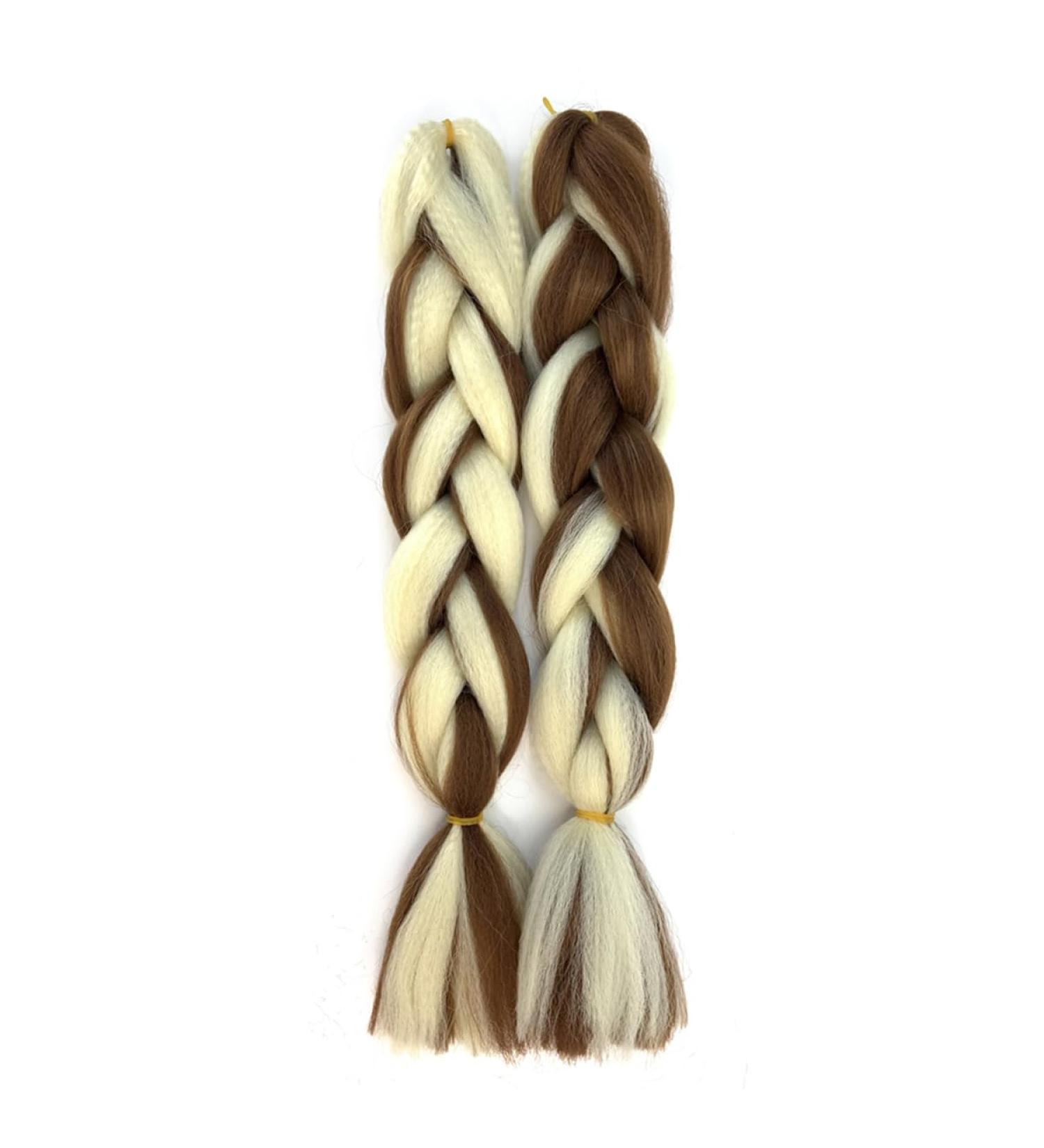 Traziewell Crochet Hair Extensions Pre Stretched Braids Ombre Hair Extension High Temperature Fiber Hair for Braiding Brown Blonde 1514 FH001514 L - Buy Online on GoSupps.com