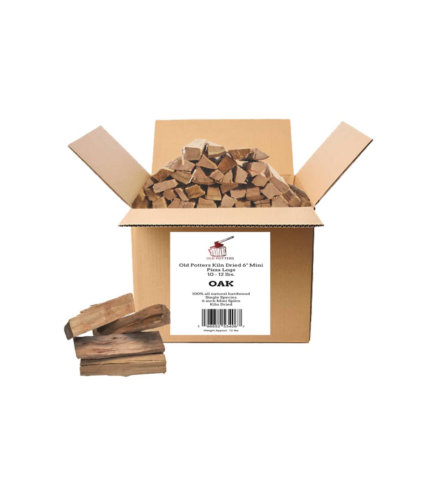 Potters Kiln Dried Oak Mini Pizza Oven Cooking Logs - 12 lbs (720 Cubic Inches) - Buy Online on GoSupps.com