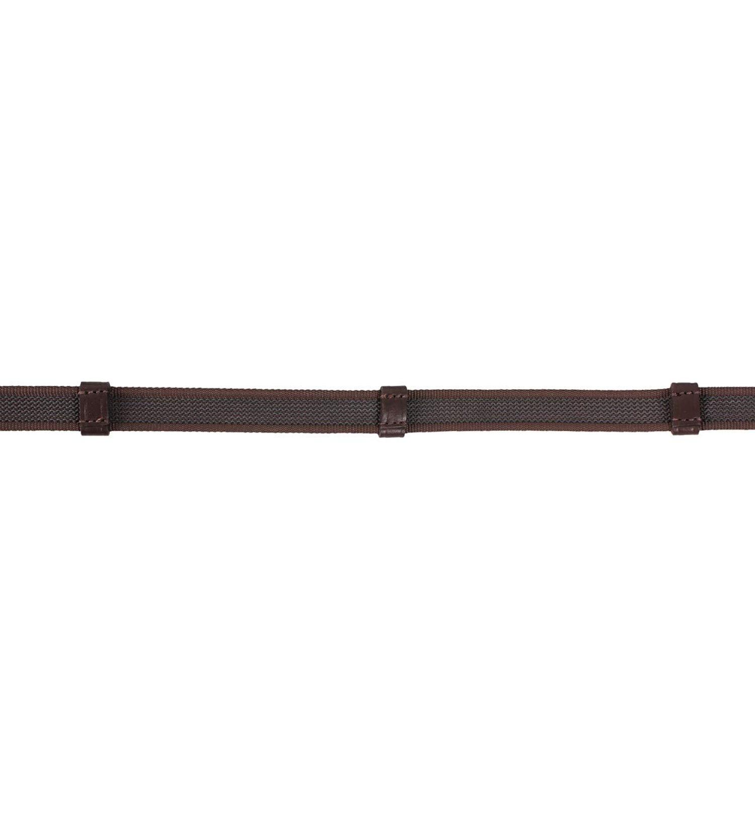 QHP reins anti-slip reins web reins riding reins horse reins black or brown ARBO-INOX (Shetty Brown) Shetty Brown