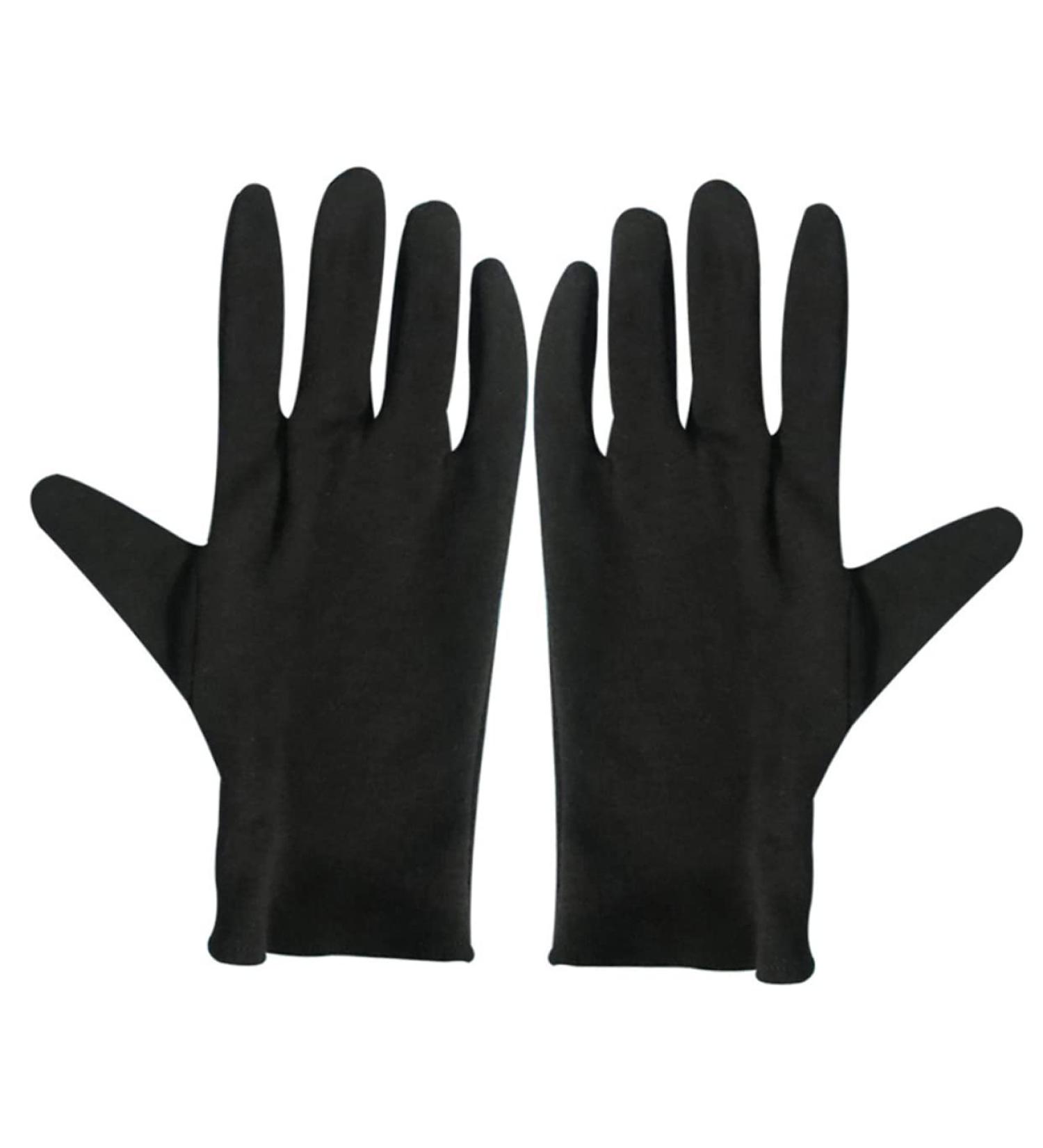minkissy 12 Pairs Black Stretch Gloves Anti-Splash Gloves Jewelry Inspection Gloves Cotton Glove Handling Hand Protection Gloves Moisturizing Hand Gloves Safety Gloves Dust-Proof Coin Miss - Buy Online on GoSupps.com