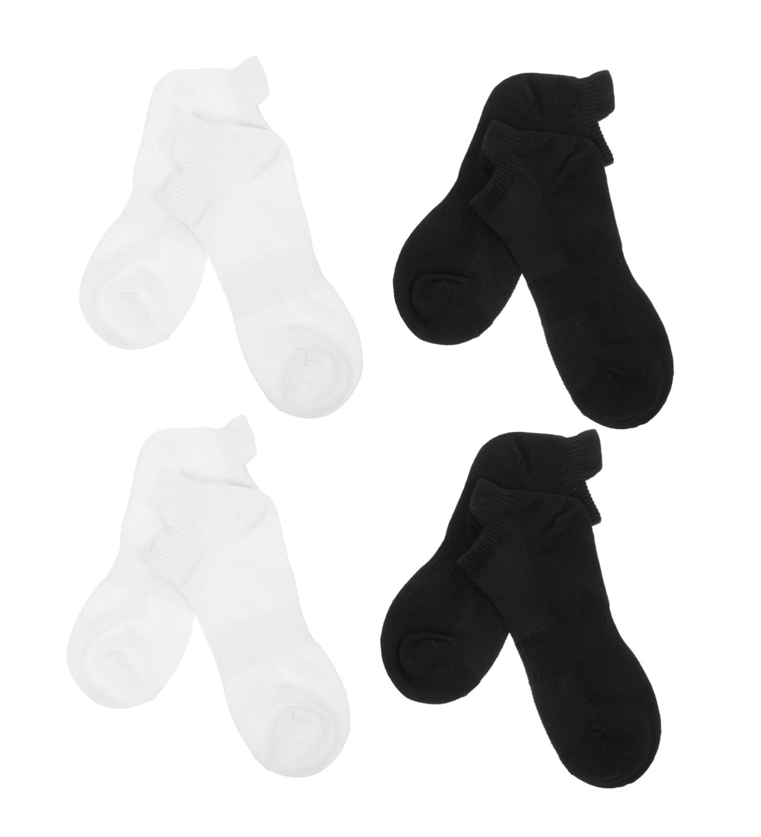 Beaupretty 4 Pairs Combed Cotton Socks Summer Socks Low-cut Liners Socks Breathable Sports Stockings All Season Cotton Socks Cotton Ankle Sock Low-cut Liner Socks Unisex Cotton Socks White black 21x5x0.3cm - Buy Online on GoSupps.com