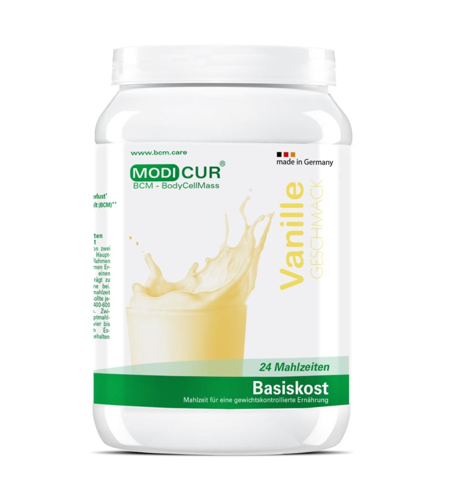 BCM Modicur Basis Vanilla - 480g Protein Shake (24 Portions) | BCM Diet & BodyCellMass - International Shipping Available - Buy Online on GoSupps.com