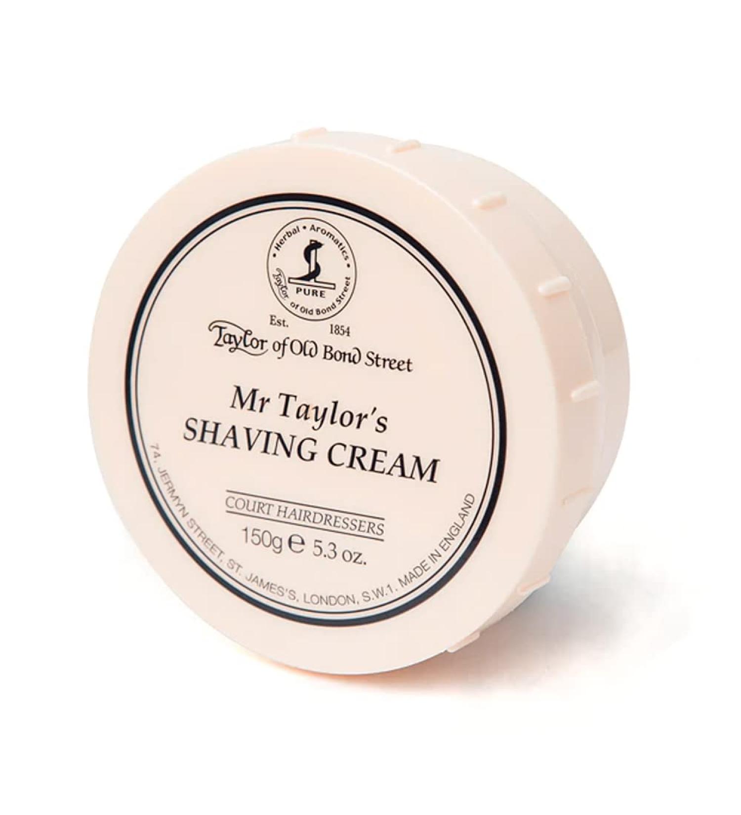 Taylor of Old Bond Street Mr. Taylor's Shaving Cream 5.3oz - Premium Quality Shave Cream - Buy Online on GoSupps.com