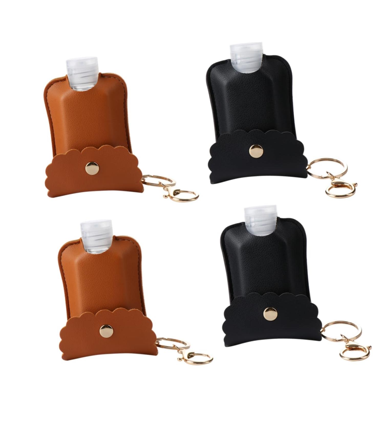 DOITOOL 4 Hand Wash Bottle with Keychain Travel Squeeze Bottle Lotion for Kids Empty Bottle Cover Mini Hand Key Fob Handwashing Bottle Cover Plastic Container Clamshell Filling - Buy Online on GoSupps.com