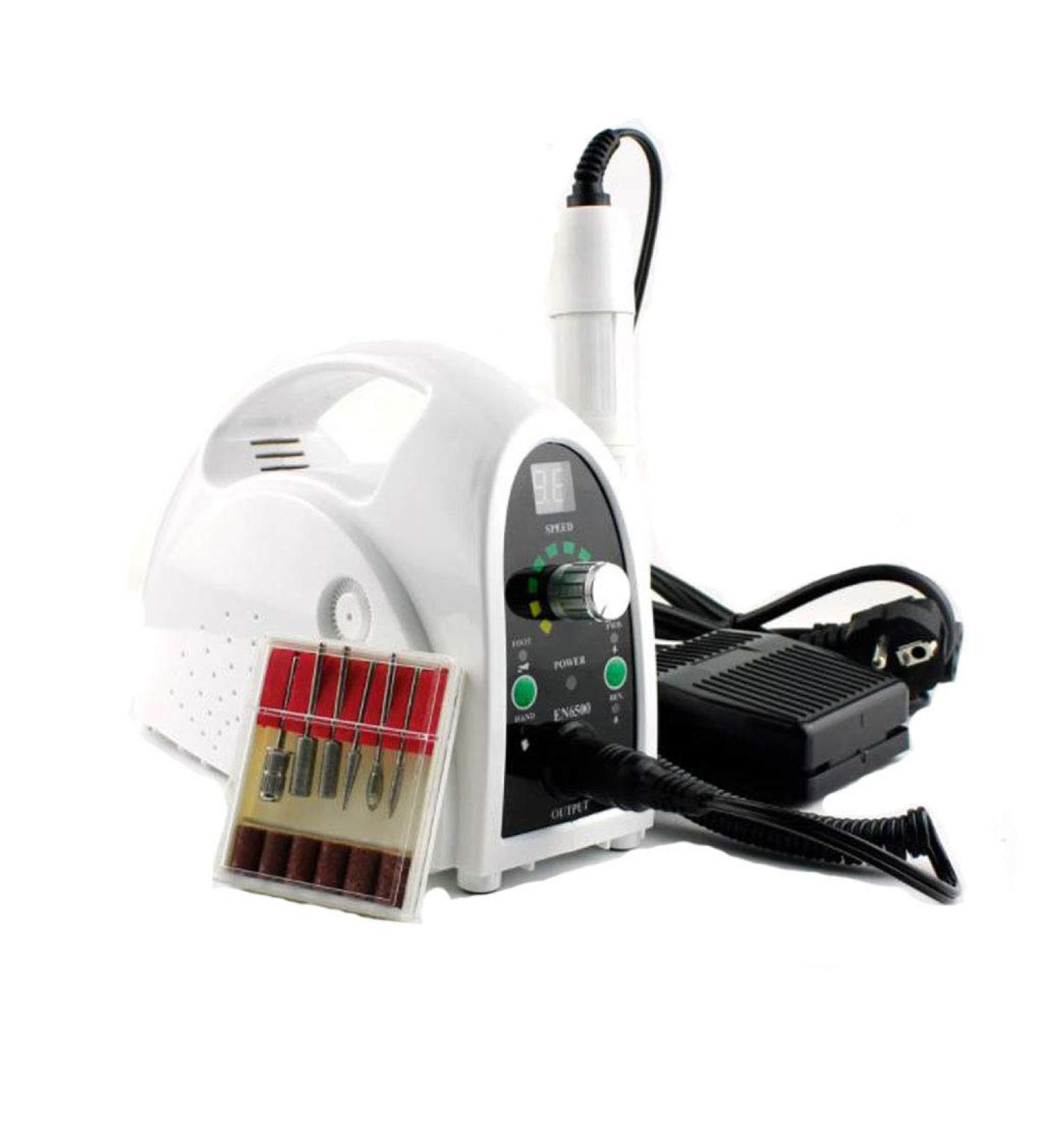 25 000 RPM Professional Acrylics Nail Art Drill File Manicure Pedicure Grooming Kit Bits Low Noise Low Heat Low Vibration Nail Buffer Manicure Pedicure Polishing Tools White - Buy Online on GoSupps.com