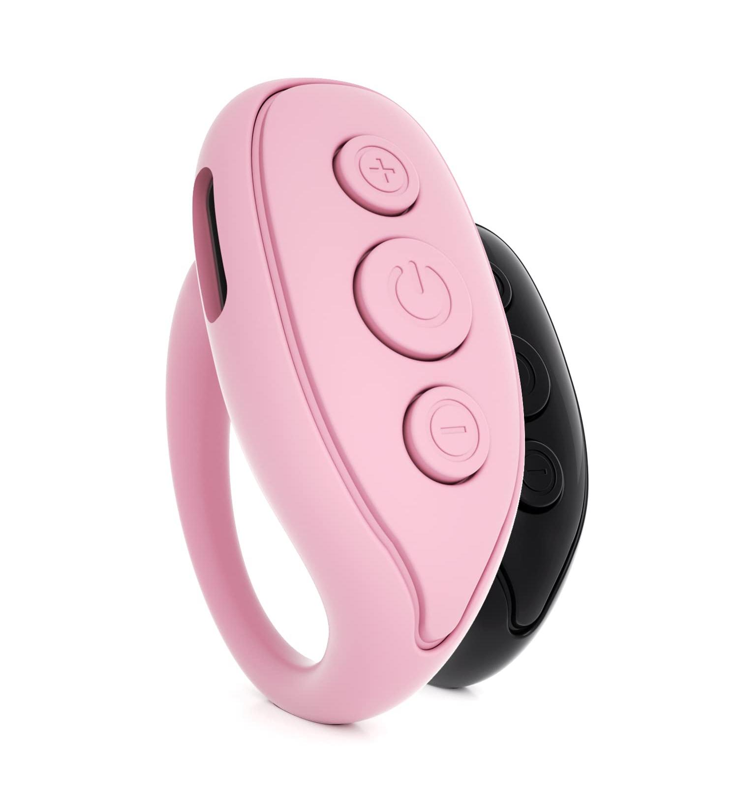 TIK TOK Bluetooth Remote Control Kindle App Page Turner for iPhone iPad Android  Camera Shutter Selfie Remote  Fashion Scrolling Ring Remote (Pink) - Buy Online on GoSupps.com