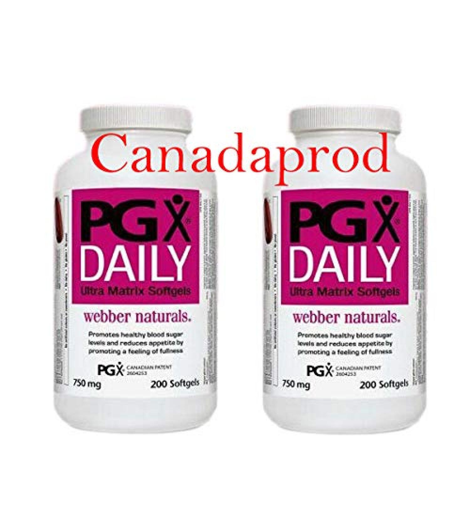Webber Naturals PGX Daily 750mg 400 Softgels - Pack of 2 Bottles - Buy Online on GoSupps.com