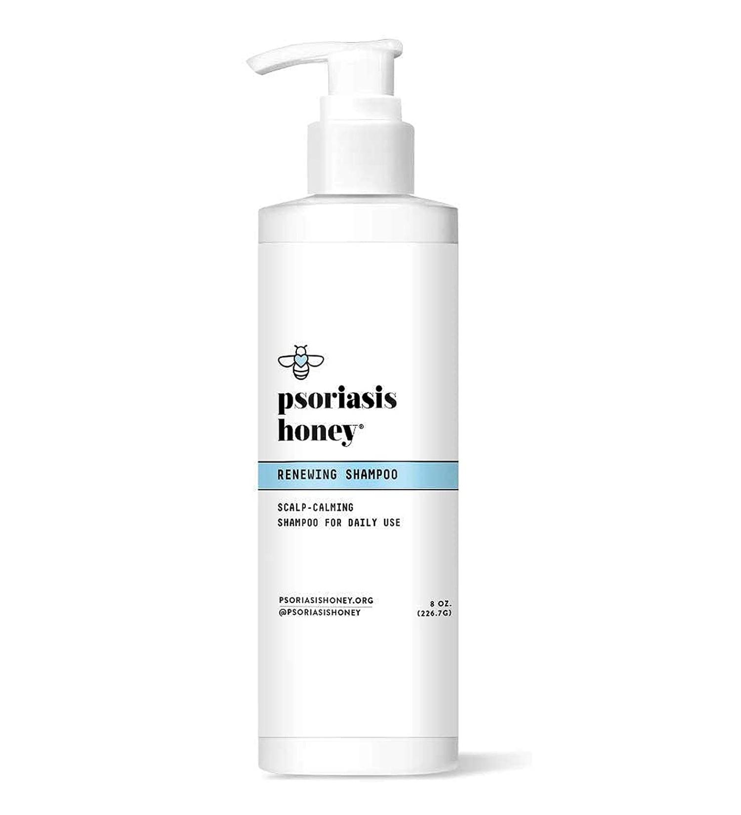 PSORIASIS HONEY Renewing Shampoo for Men and Women | Natural Argan Oil Formula | Restores Damaged Hair, Soothes Itchy Scalp | Paraben-free (8oz) - Buy Online on GoSupps.com
