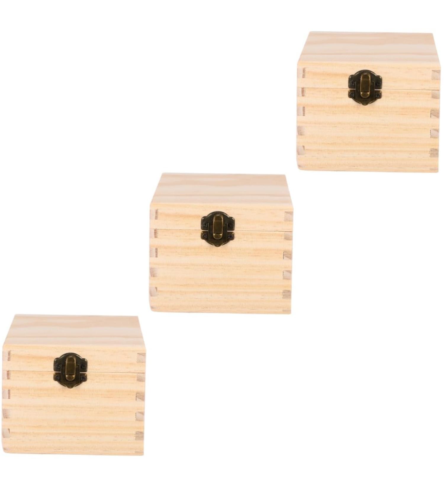 FOMIYES 3 STK Wooden Storage Box for Essential Oils & Jewelry Organizer | Small Craft Storage Solutions - Buy Online on GoSupps.com