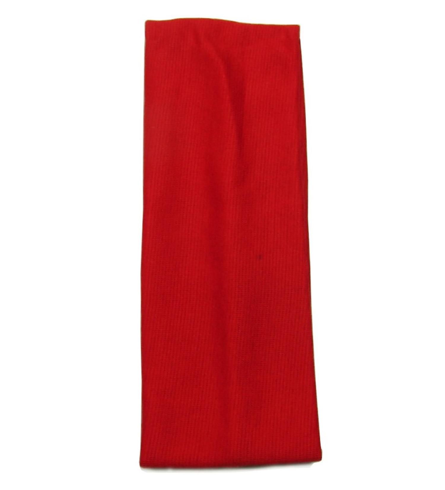 Bling Online 7cm Elasticated Fabric Headband. (Red)