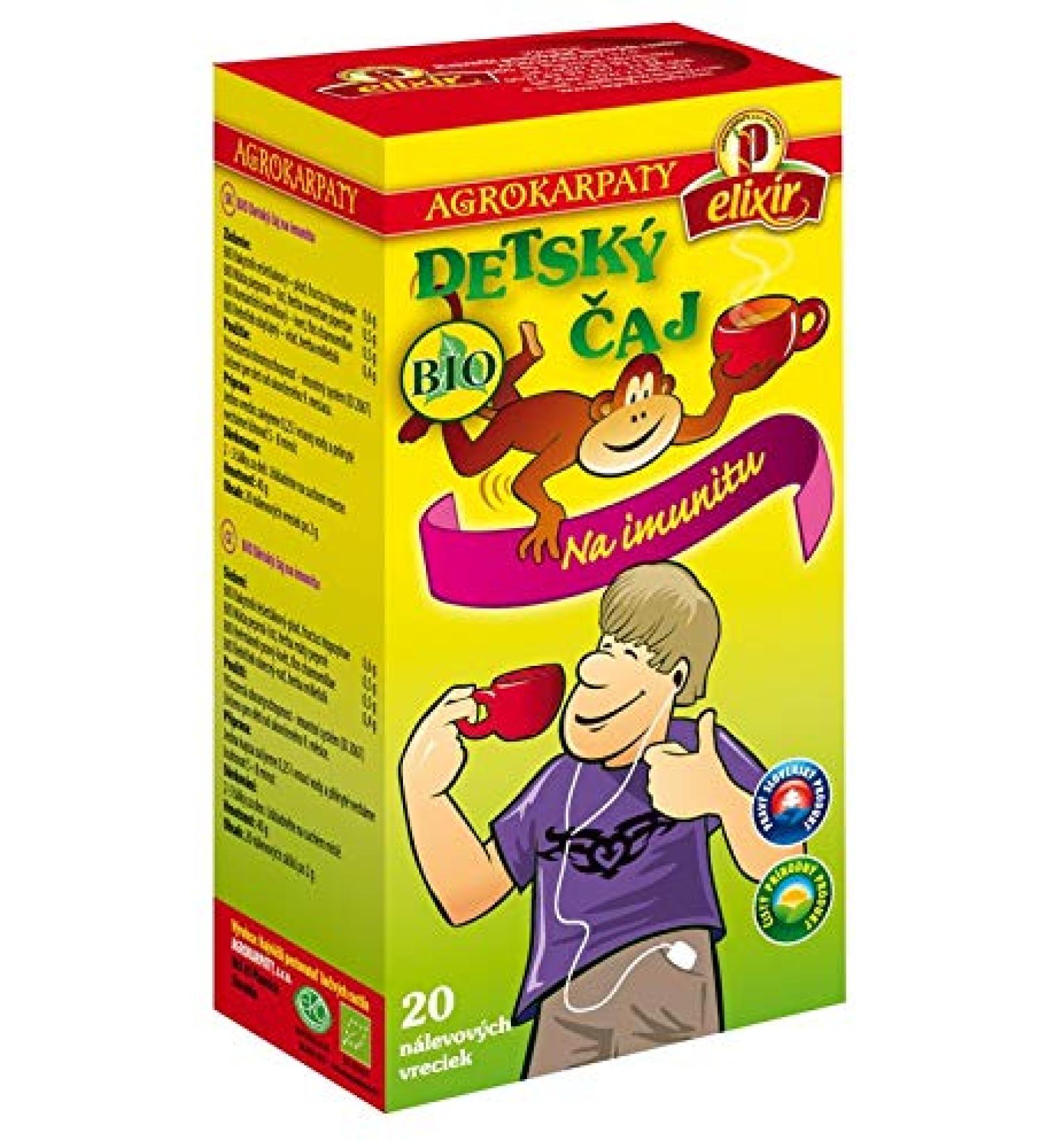 Children's Tea for Immunity | Pure Natural Herbal Tea Grown in Europe (20 Tea Bags 40g) - Buy Online on GoSupps.com