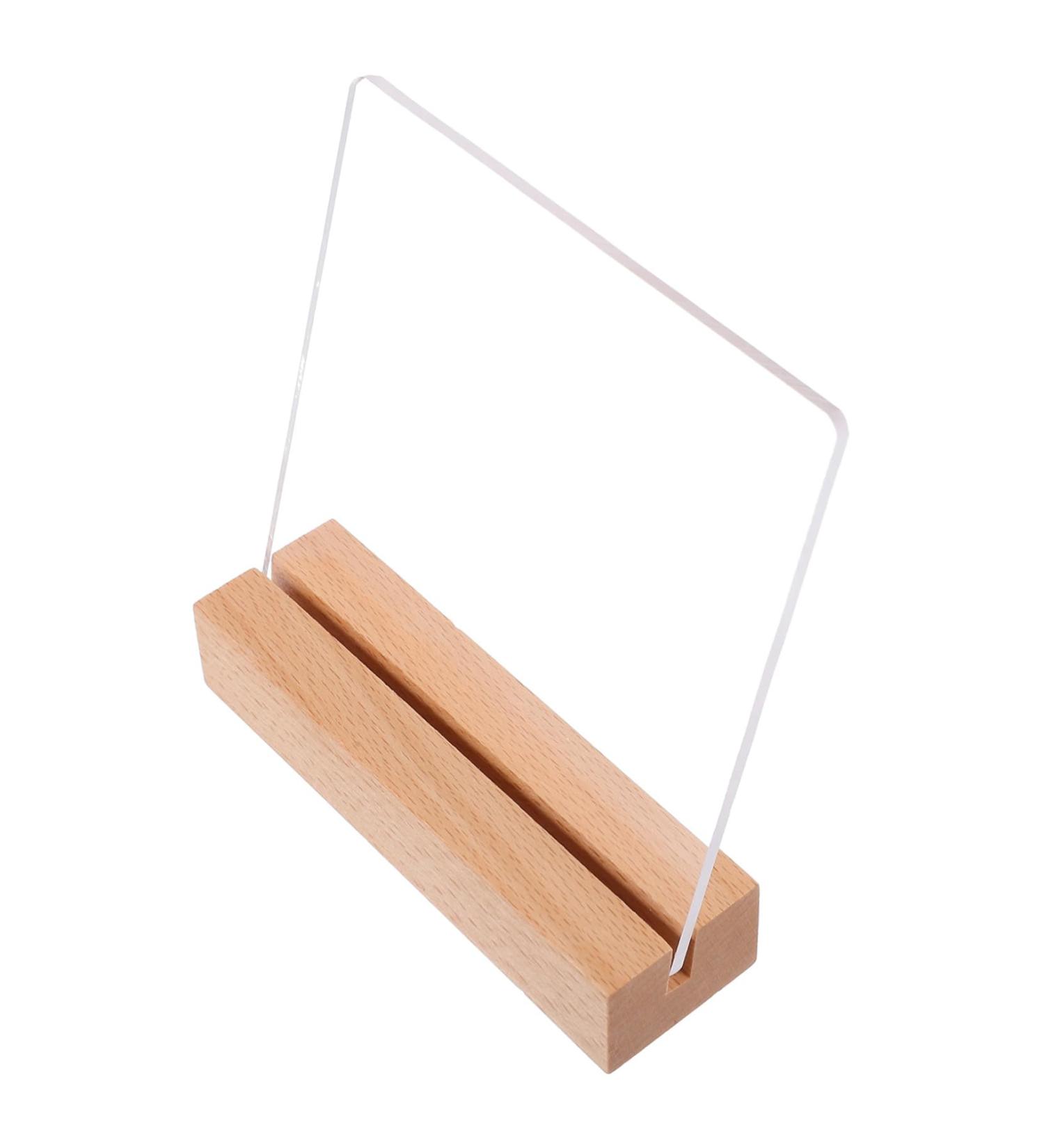 AOKWAWALIY Nail Display Board False Nail Board False Nail Training Acrylic Nail Display Stand Small Acrylic Sign Holder Nail Art Display Board Fake Nails Storage Box Manicure Wood - Buy Online on GoSupps.com