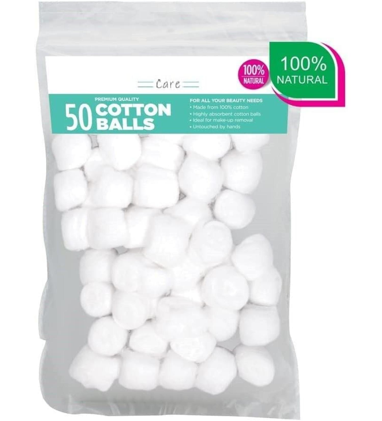 Buy Sainio Cotton Balls - Eye Face Makeup & Nail Paint Remover (Pack of 50) | International Shipping Available - Buy Online on GoSupps.com