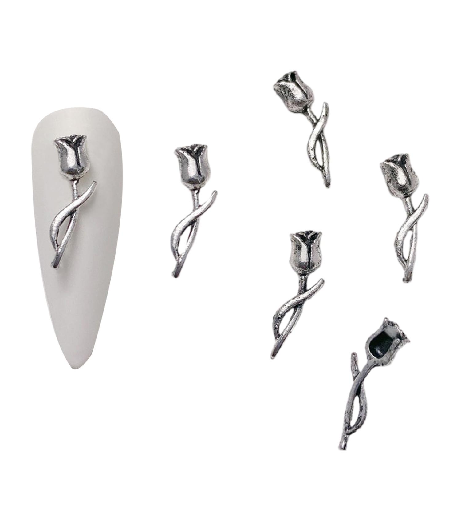 Nail Art Decoration Tips Ornament Metal Alloy Nail Art Decals Pendant Manicure Accessories Eye Catching For Girls Nail Art Accessories Decoration Decals Craft Supplies Jewelry For Girls Crystal B - Buy Online on GoSupps.com