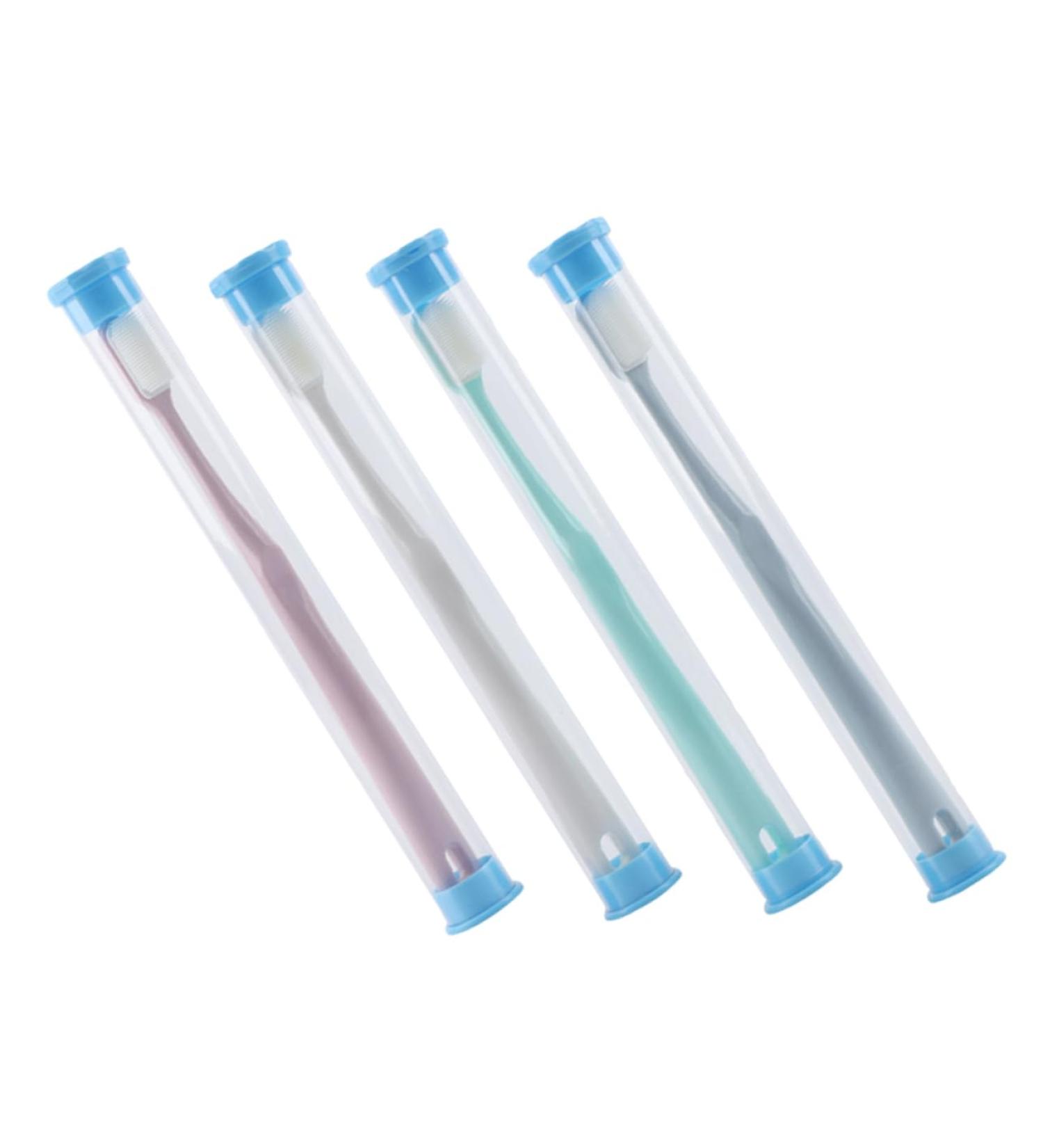 Beavorty 4-Piece Nano Toothbrush Set | Portable Travel & Home Toothbrushes for Women | Effective Tooth Cleaning - Buy Online on GoSupps.com