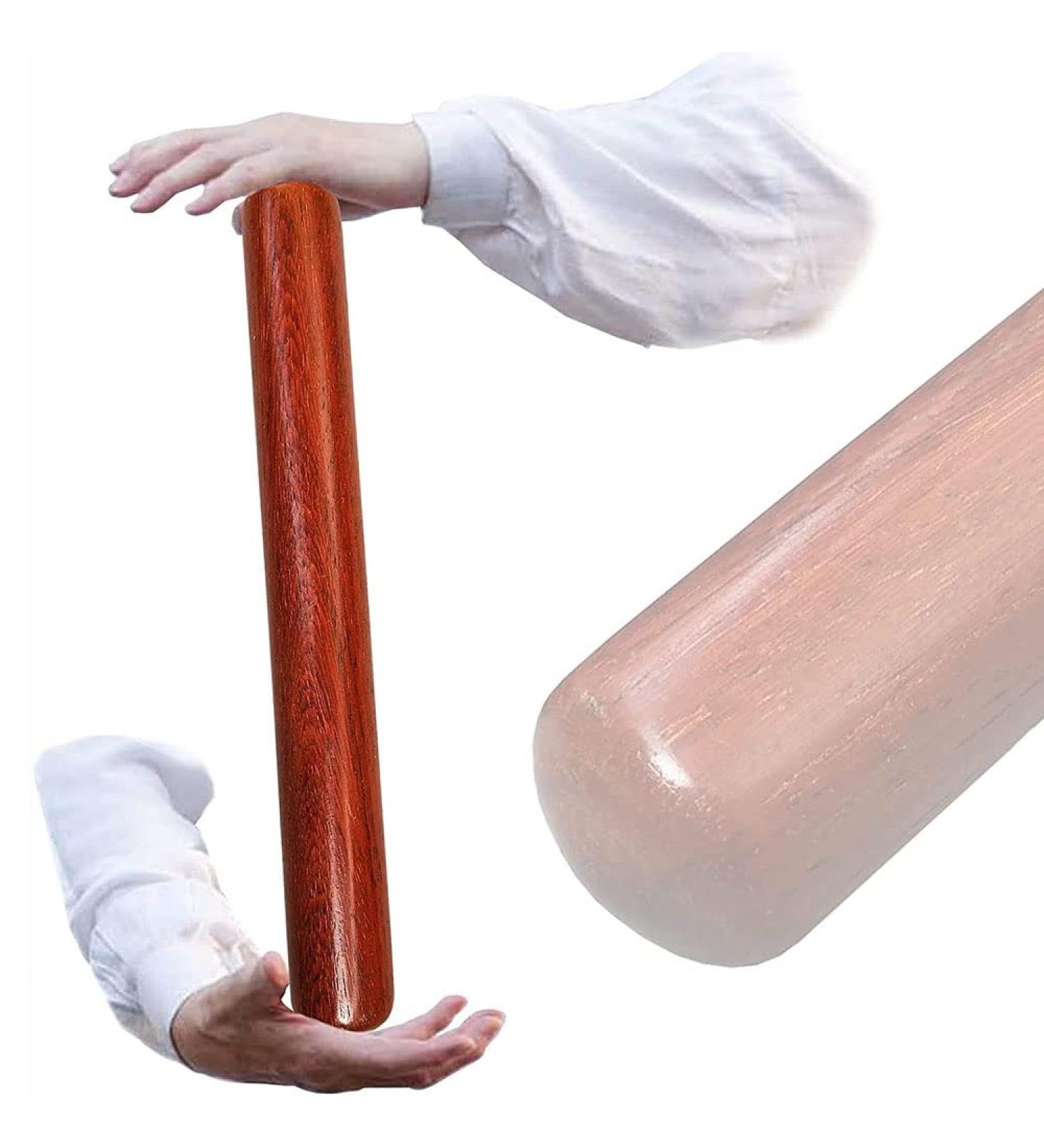 Buy Tai Chi Qi Gong Health Sticks | Mahogany Kung Fu Exercise & Massage Sticks - 33x3.5cm for Martial Arts - Buy Online on GoSupps.com