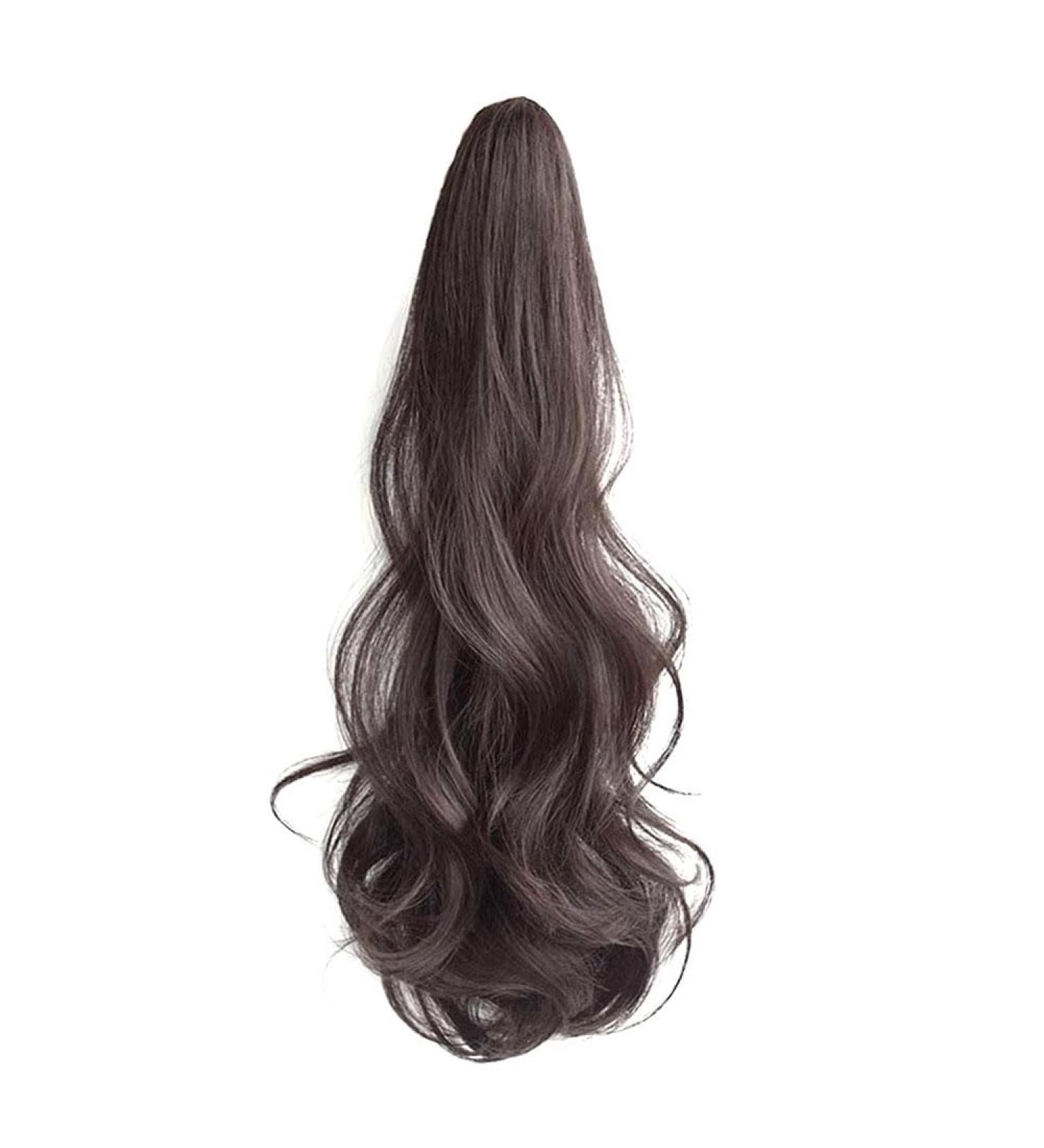 Rcygfsu Black Brown Wavy Wig Style Hip- High Ponytail Natural Forcing Fake Ponytail Female Braid - Buy Online on GoSupps.com